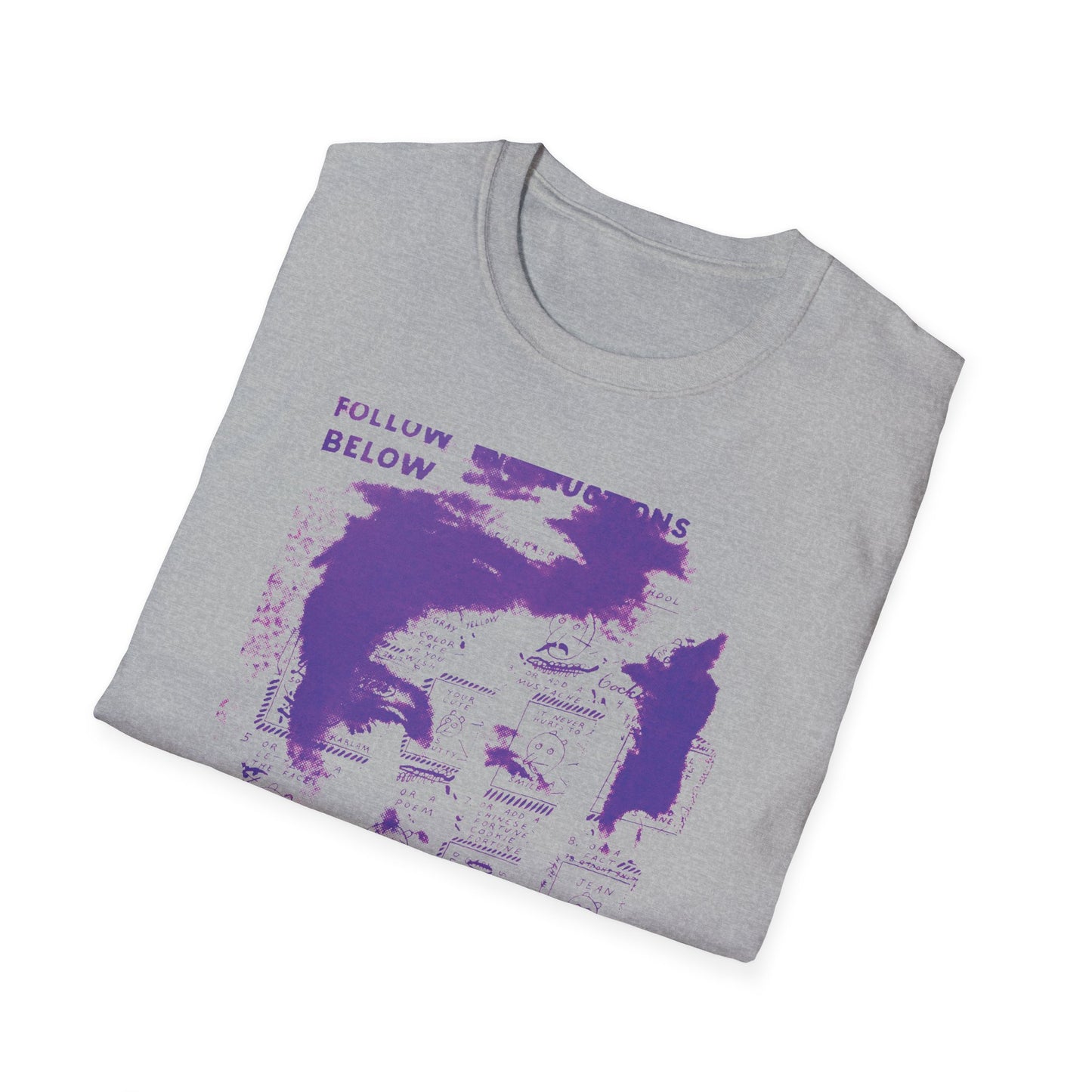 ray johnson arthur rimbaud art in purple tshirt