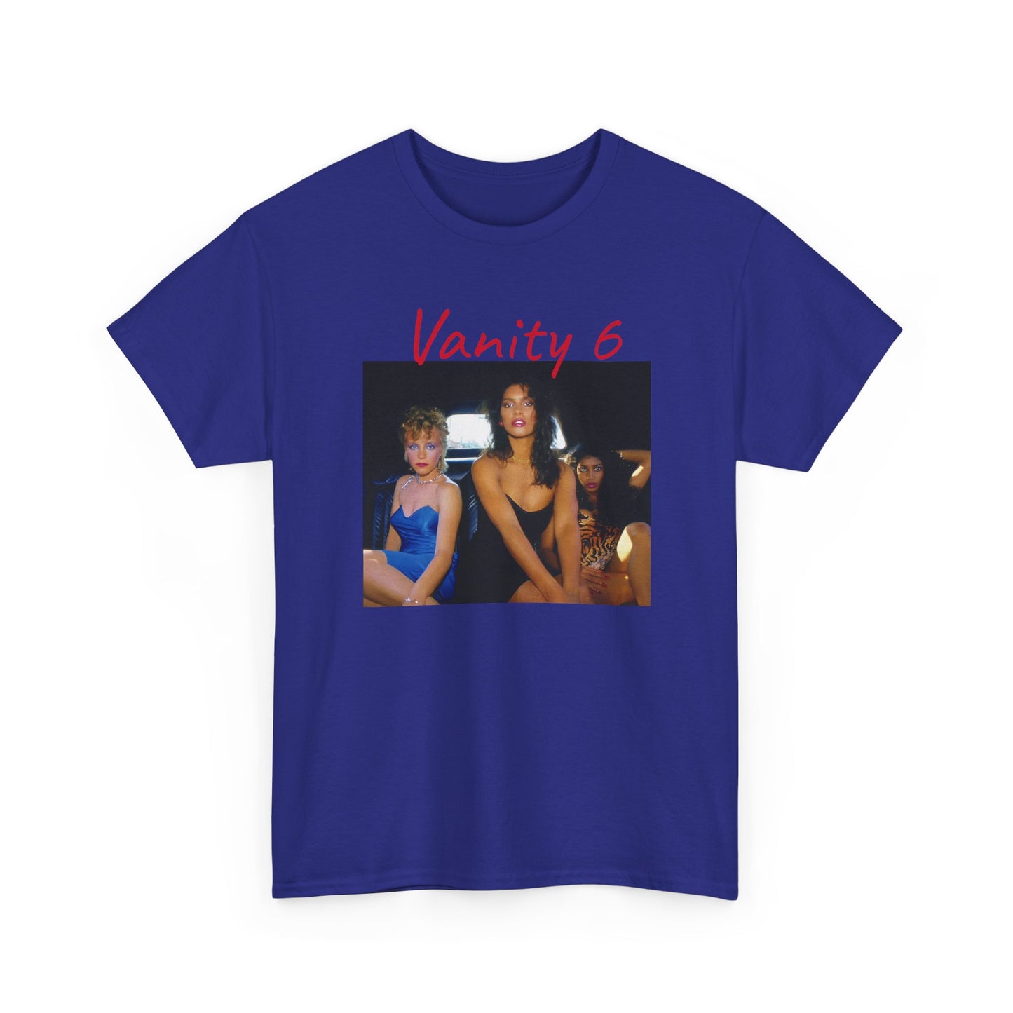 vanity 6 in a limousine tshirt