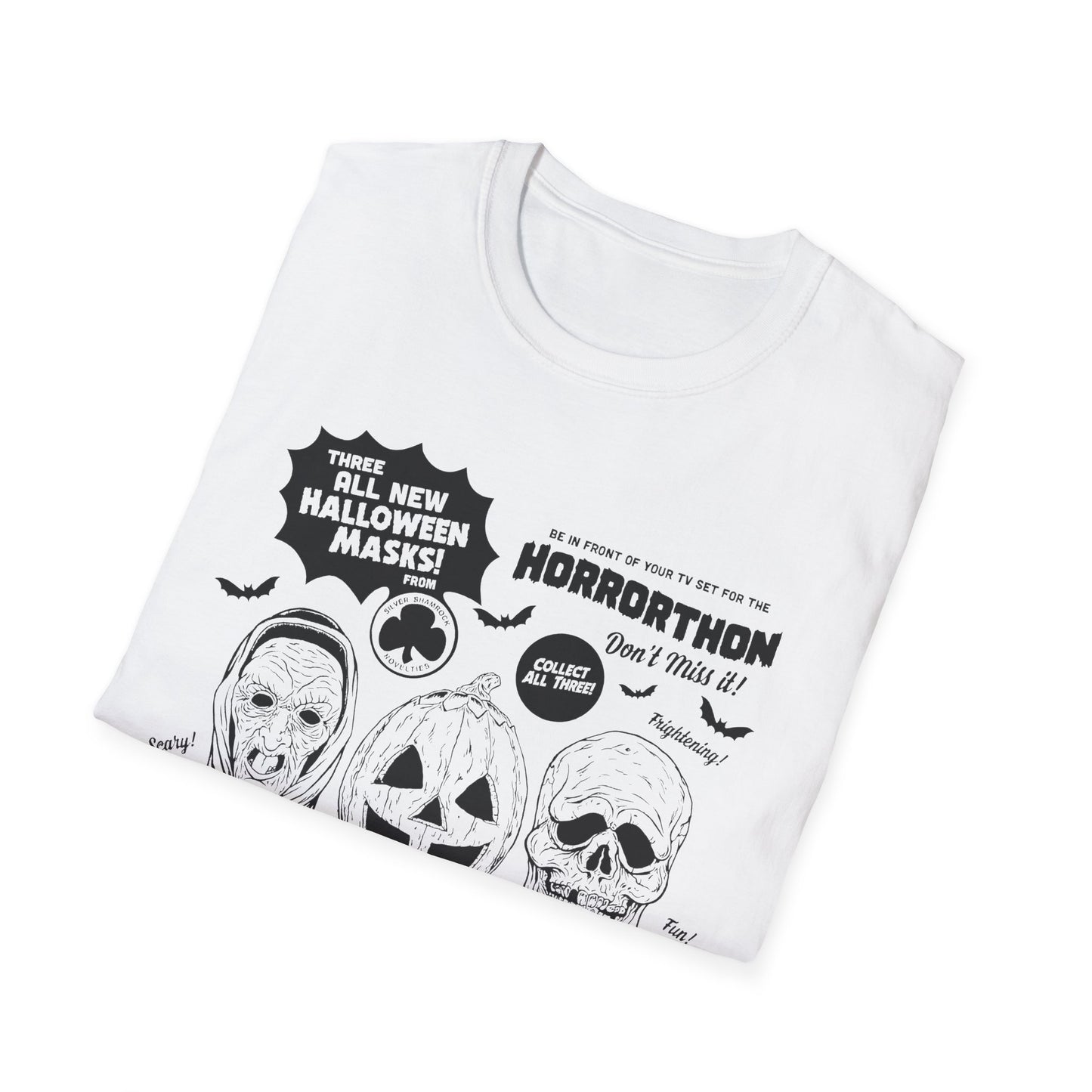 halloween 3 tv guide ad graphic 2 in black tshirt