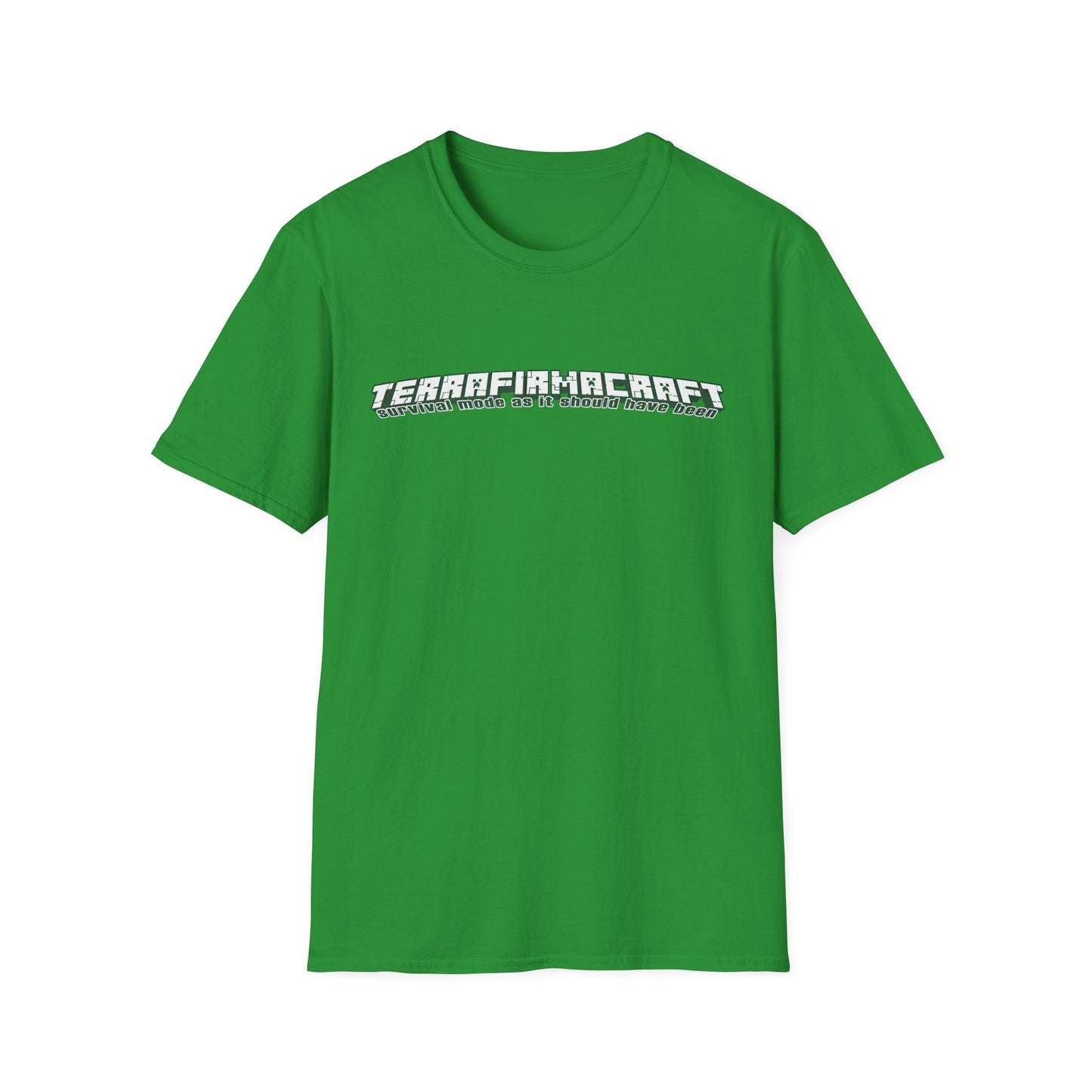 terrafirmacraft tfc survival mode as it should have been logo tshirt