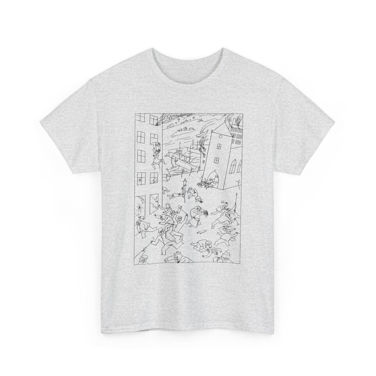 1915 drawing george grosz riot of the insane tshirt