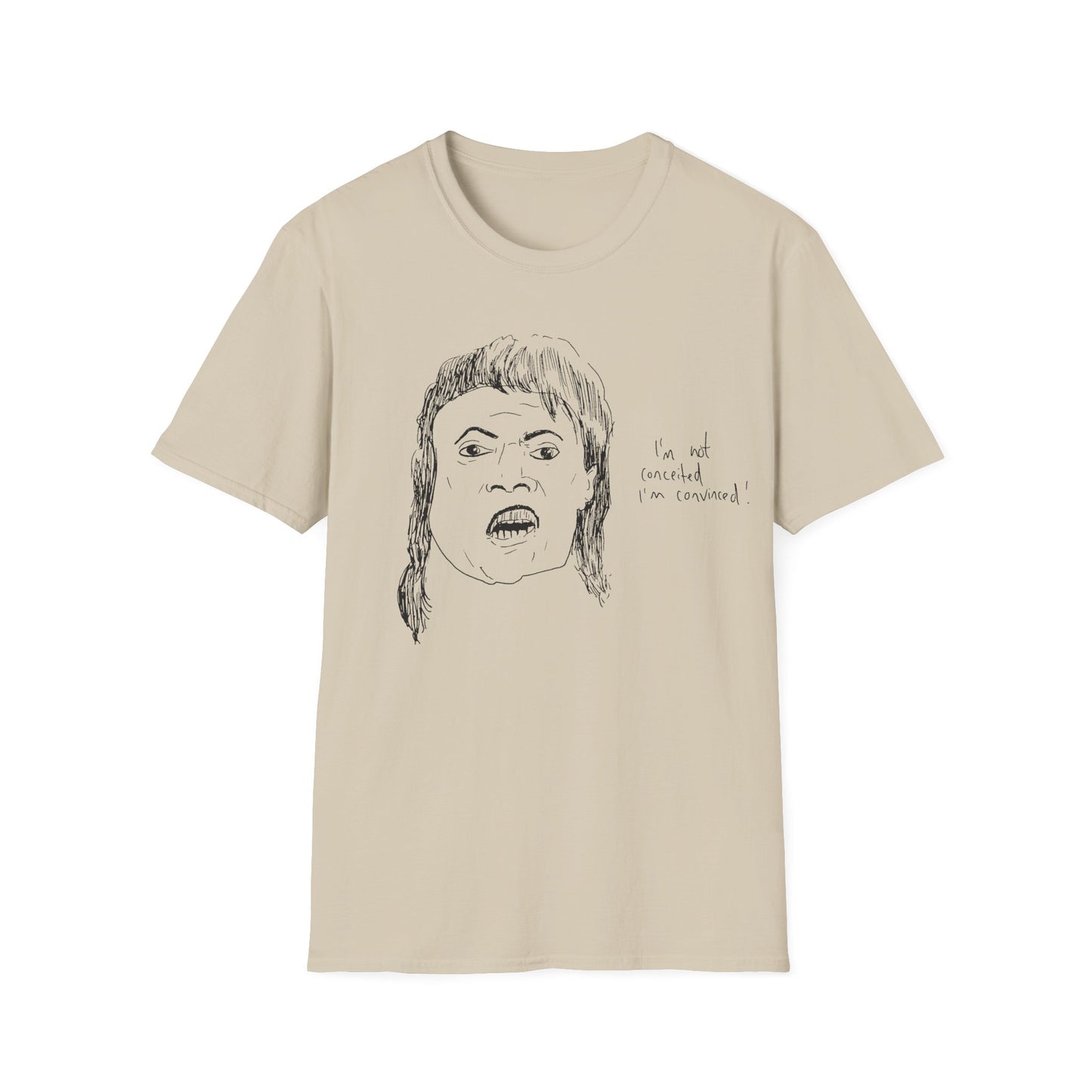 original drawing of little richard that time he was on arsenio hall in 1990 and said "i'm not conceited. i'm convinced!"