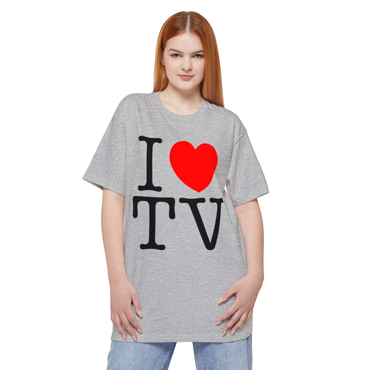 oversized i heart tv tall beefy tshirt