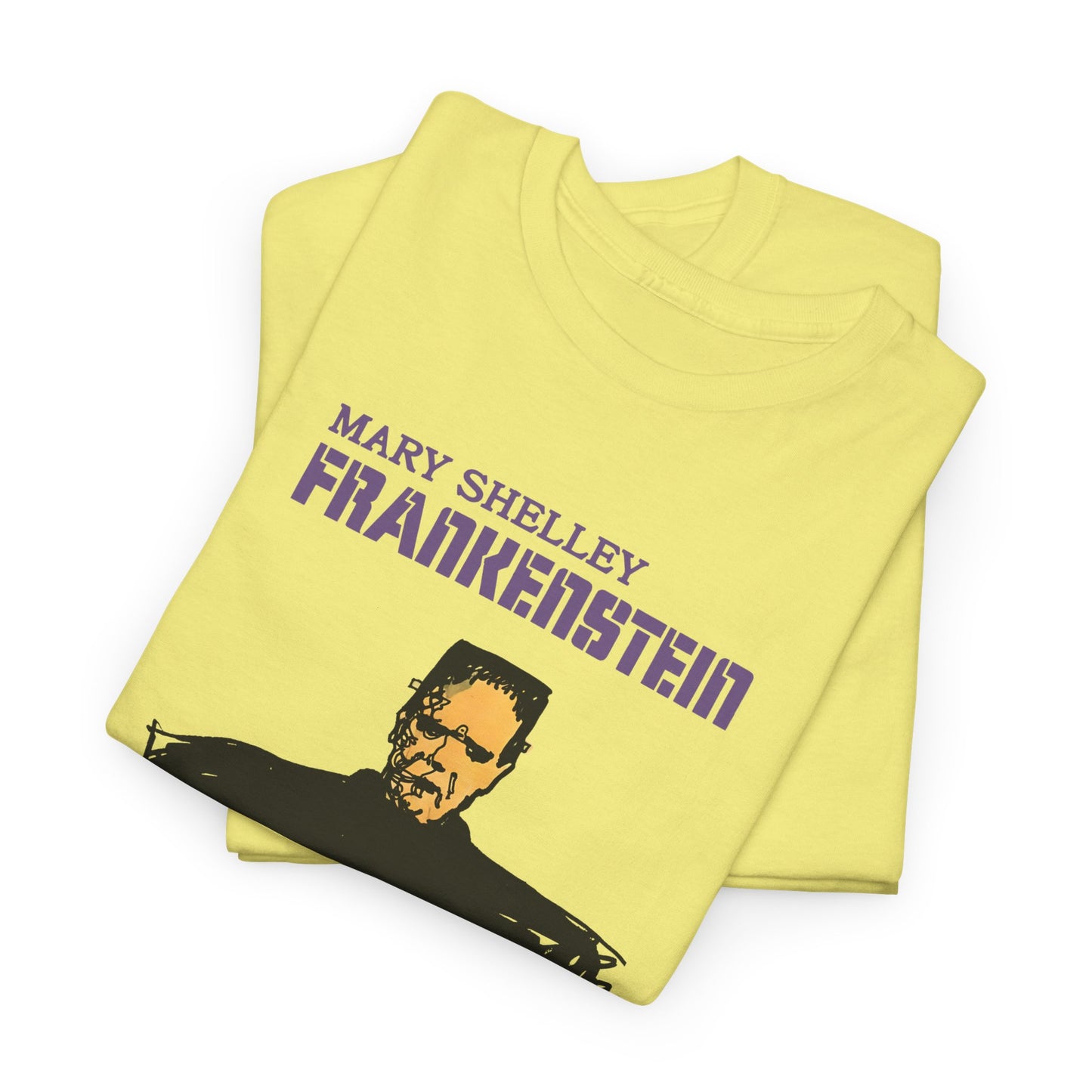 1970s italian book cover for mary shelley's 1818 gothic novel frankstein tshirt