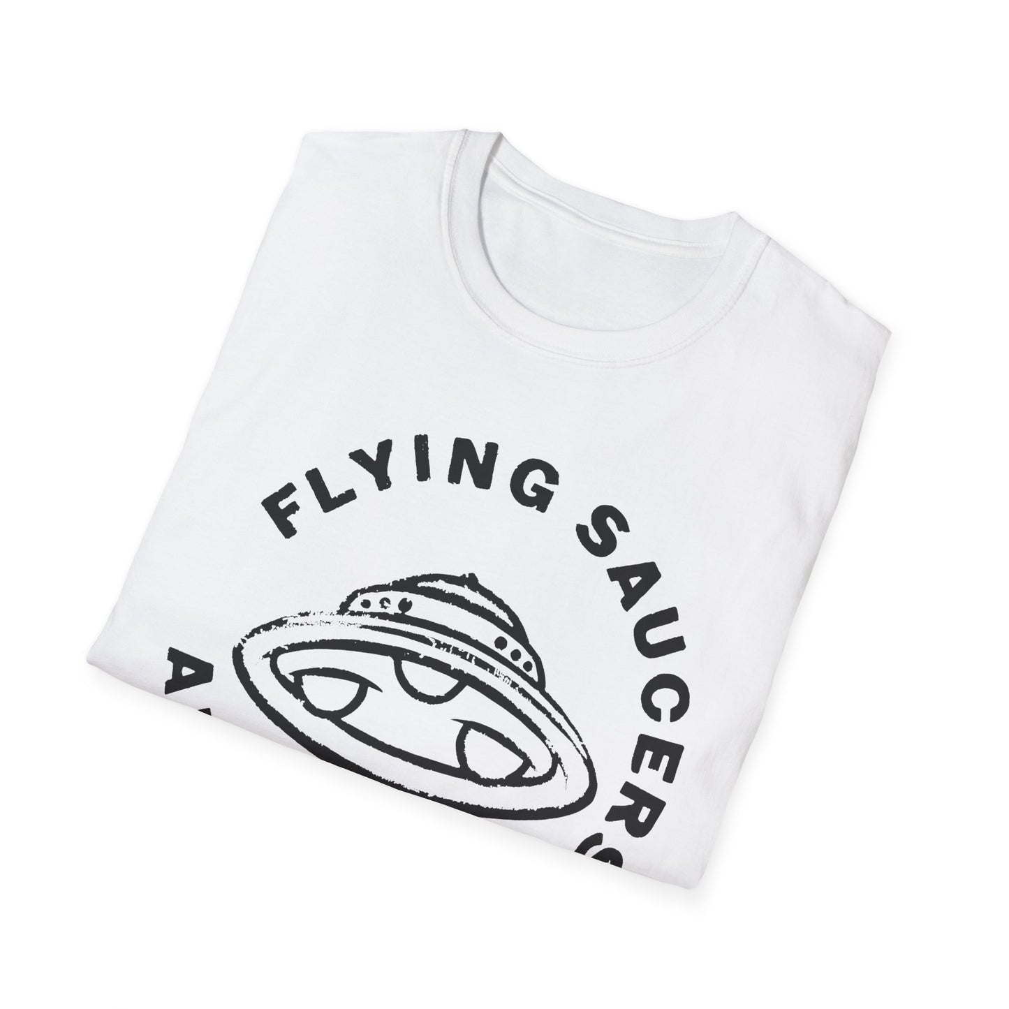 flying saucers are real! vintage style image tshirt