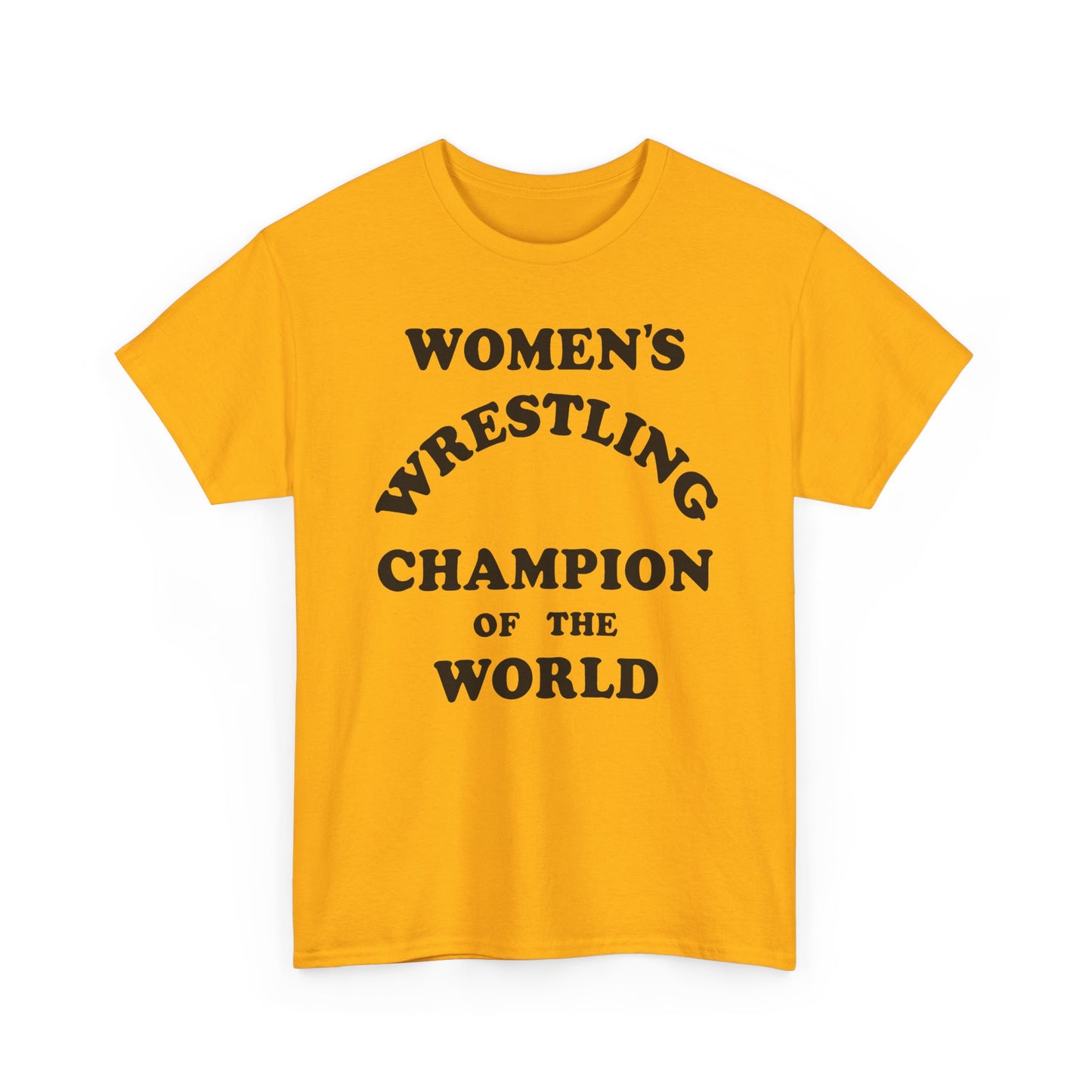 women's wrestling champion of the world as worn by andy kaufman tshirt