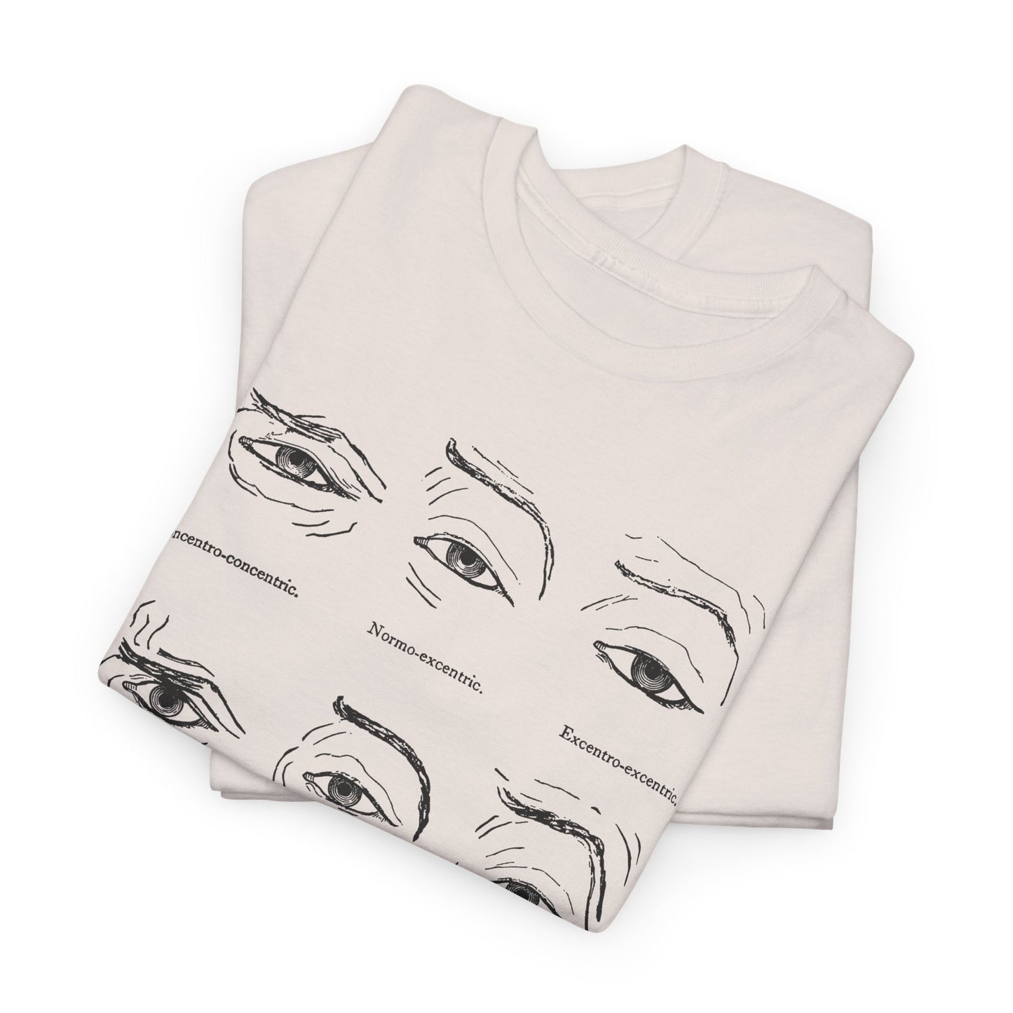 1886 human eye expressions chart tshirt