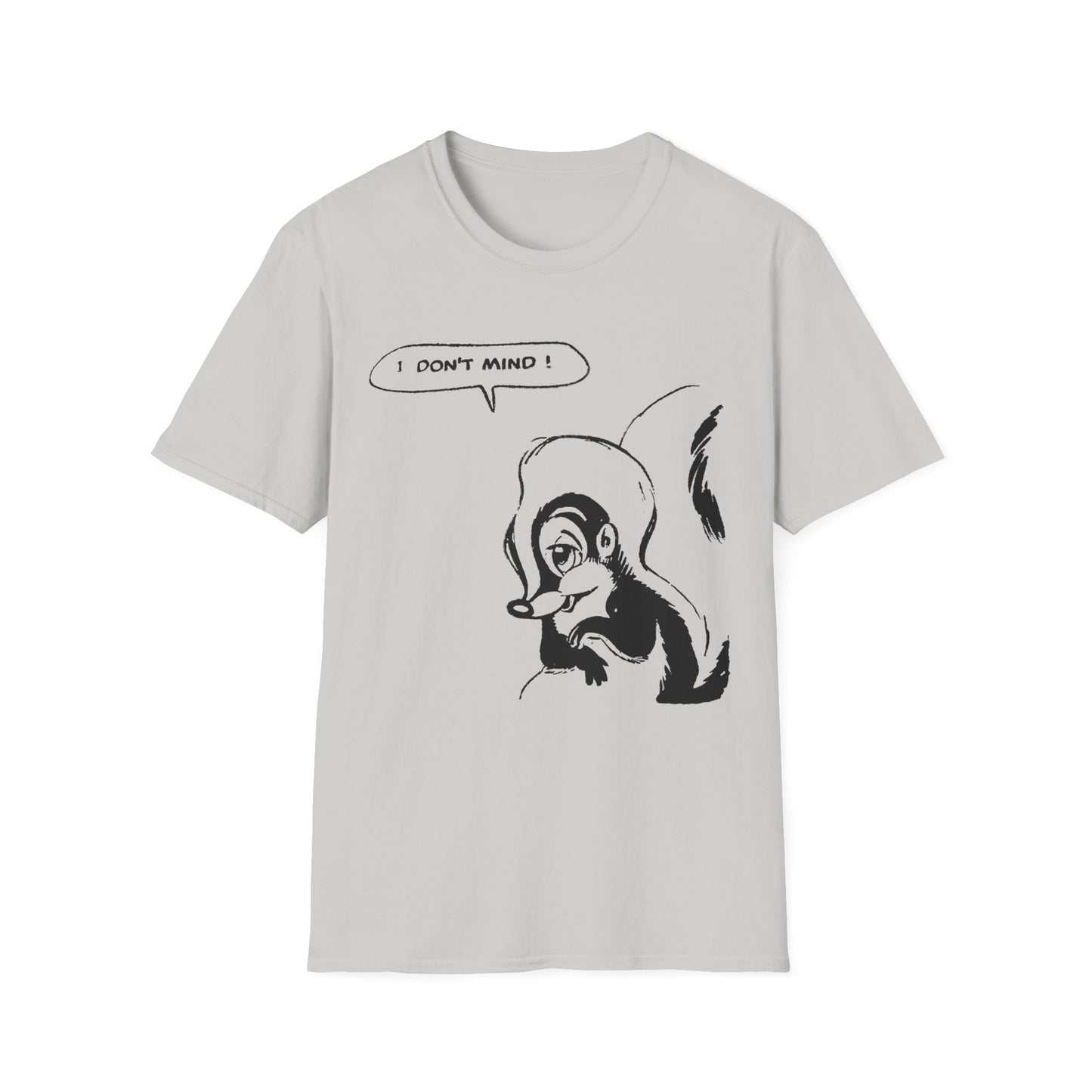 i don't mind cartoon skunk from old comic book tshirt