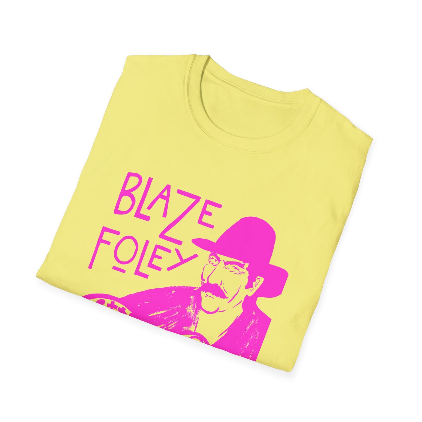 blaze foley sittin' by the road pink stencil fan art tshirt