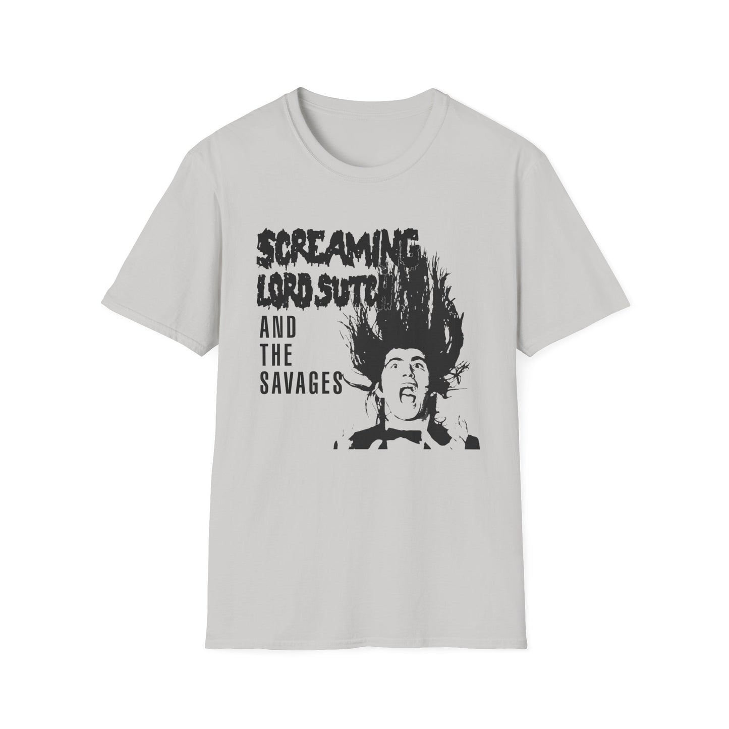 screaming lord sutch and the savages custom rock and roll tshirt