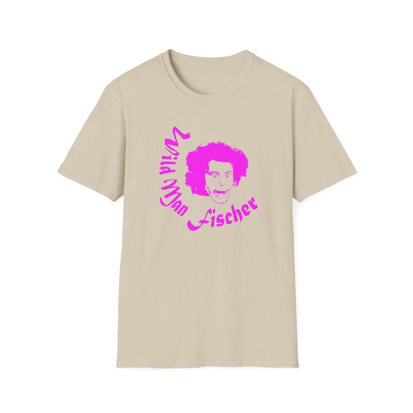 wild man fischer pink stencil tshirt