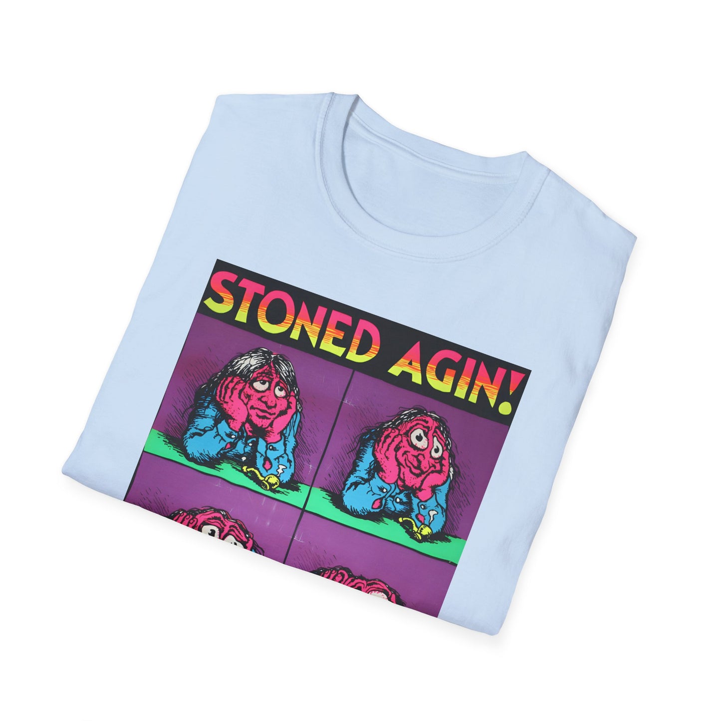 stoned agin! r. crumb blacklight poster tshirt