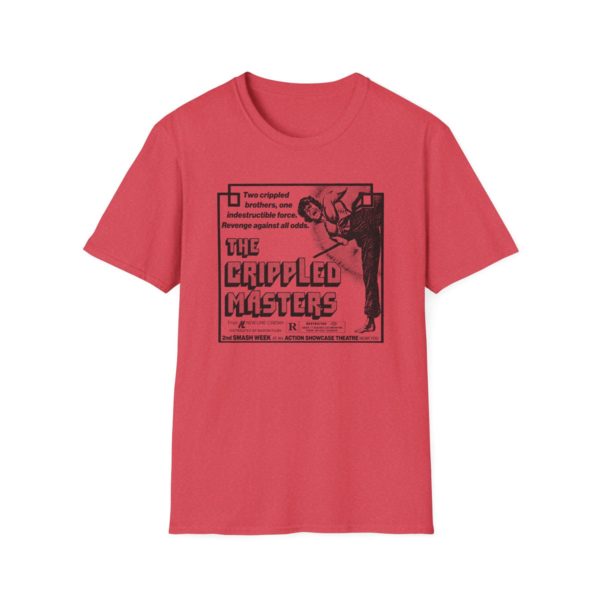1979 hong kong martial arts film the crippled masters newspaper advertisement tshirt