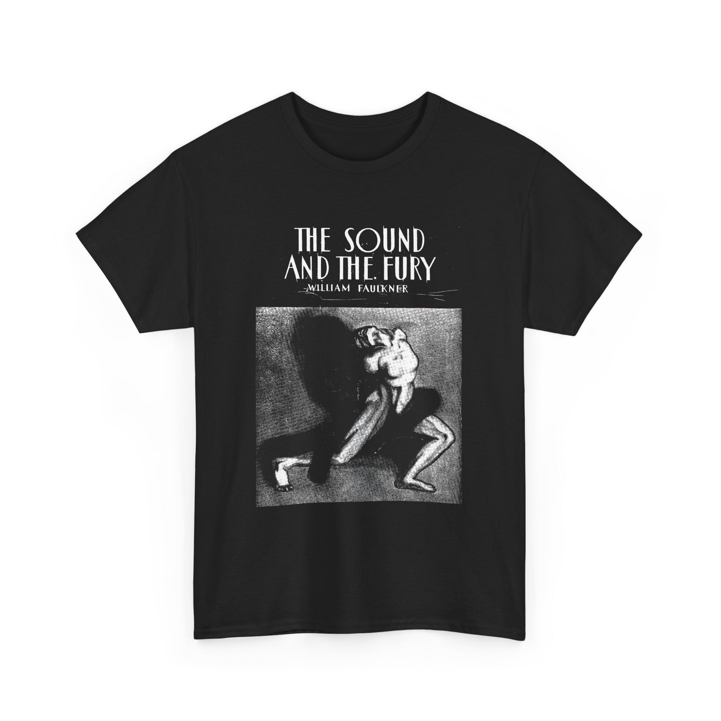 1929 the sound and the fury by william faulkner book cover edit tshirt