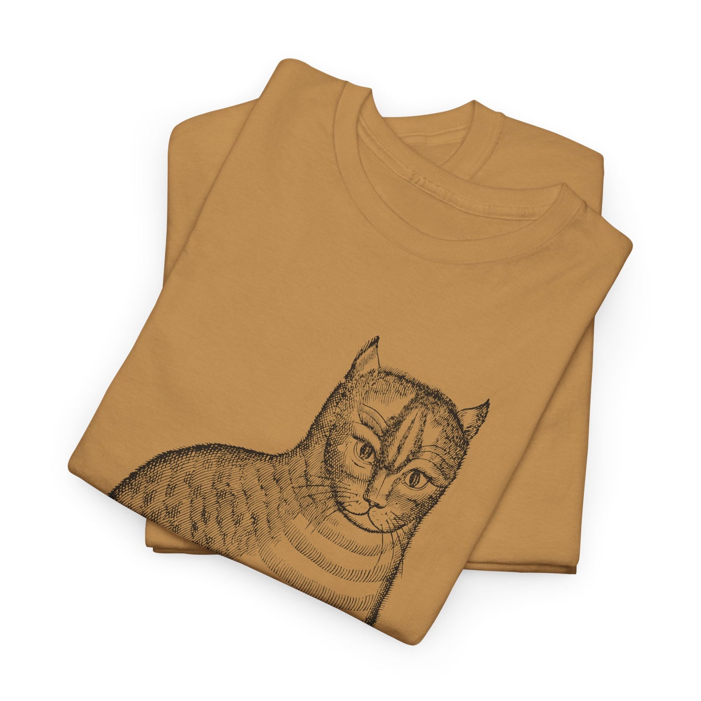 1658 edward topsell cat illustration reproduction tshirt