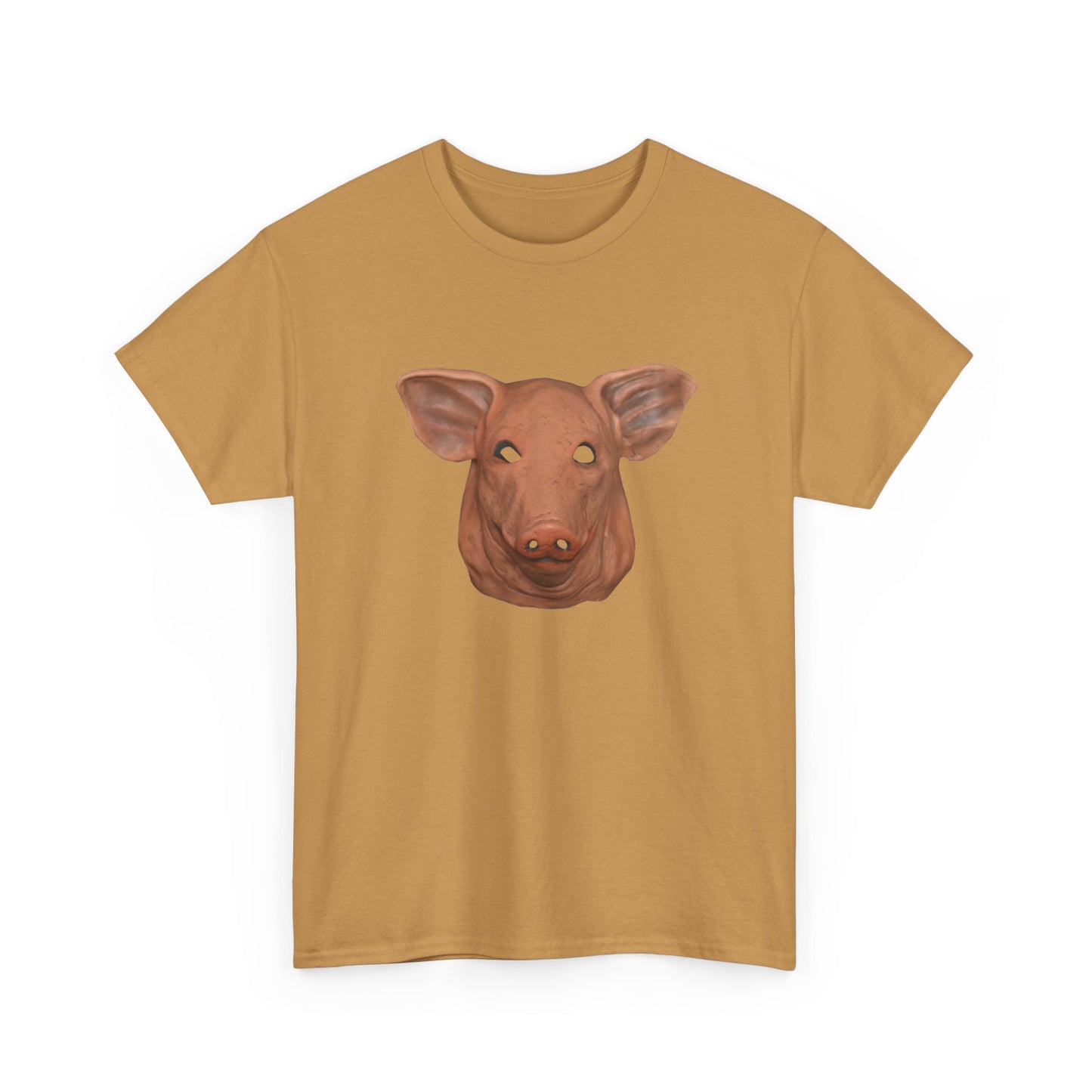 creepy pig mask tshirt