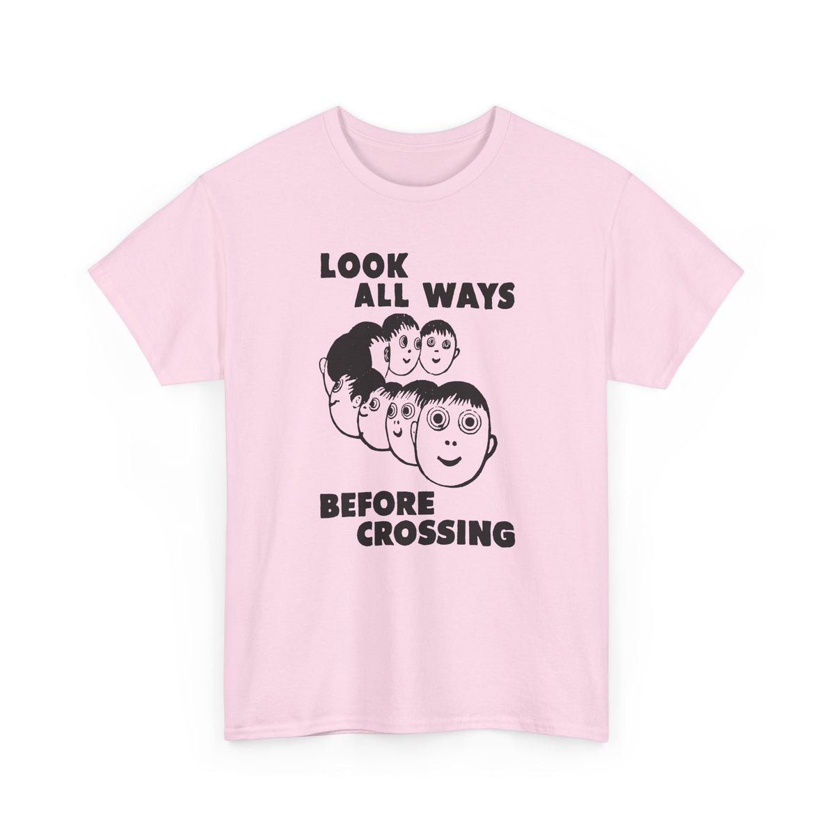 1961 daily tribune wisconsin rapids newspaper look all ways before crossing safety illustration tshirt