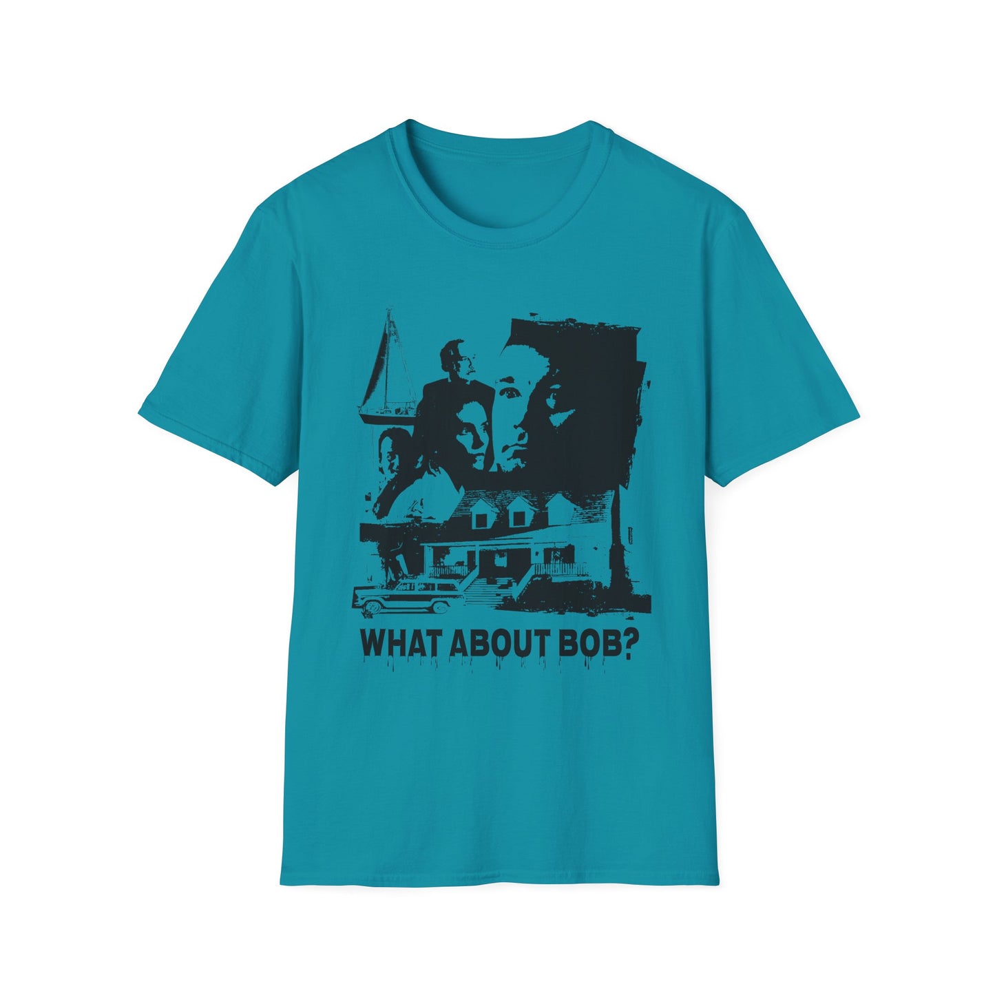 what about bob? 1991 family comedy movie fan art scary collage tshirt