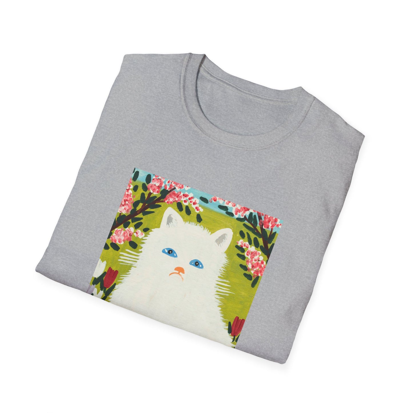 maud lewis canadian folk artist white cat tshirt