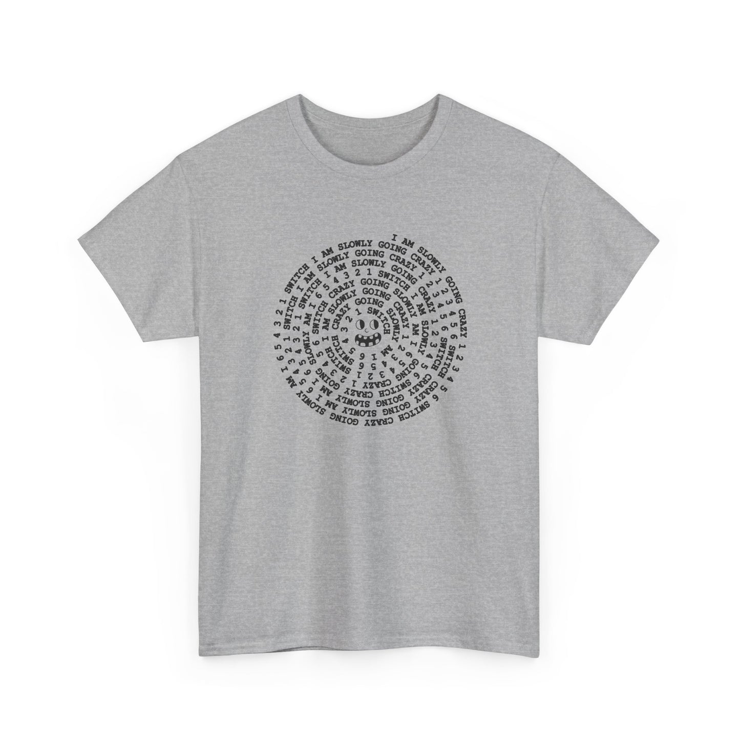 i am slowly going crazy song spiral tshirt