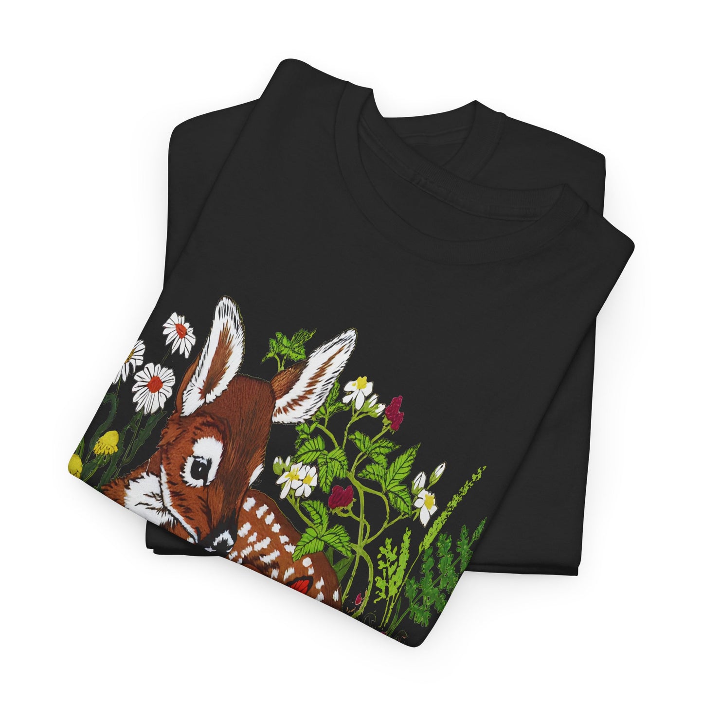 vintage fawn graphic reproduction tshirt