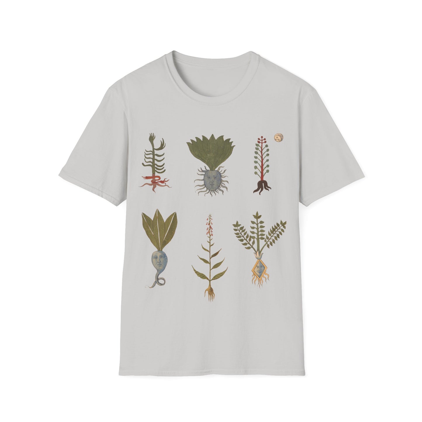 plants with human features, images from the erbario: a 15th-century herbal illustration guide from northern italy tshirt