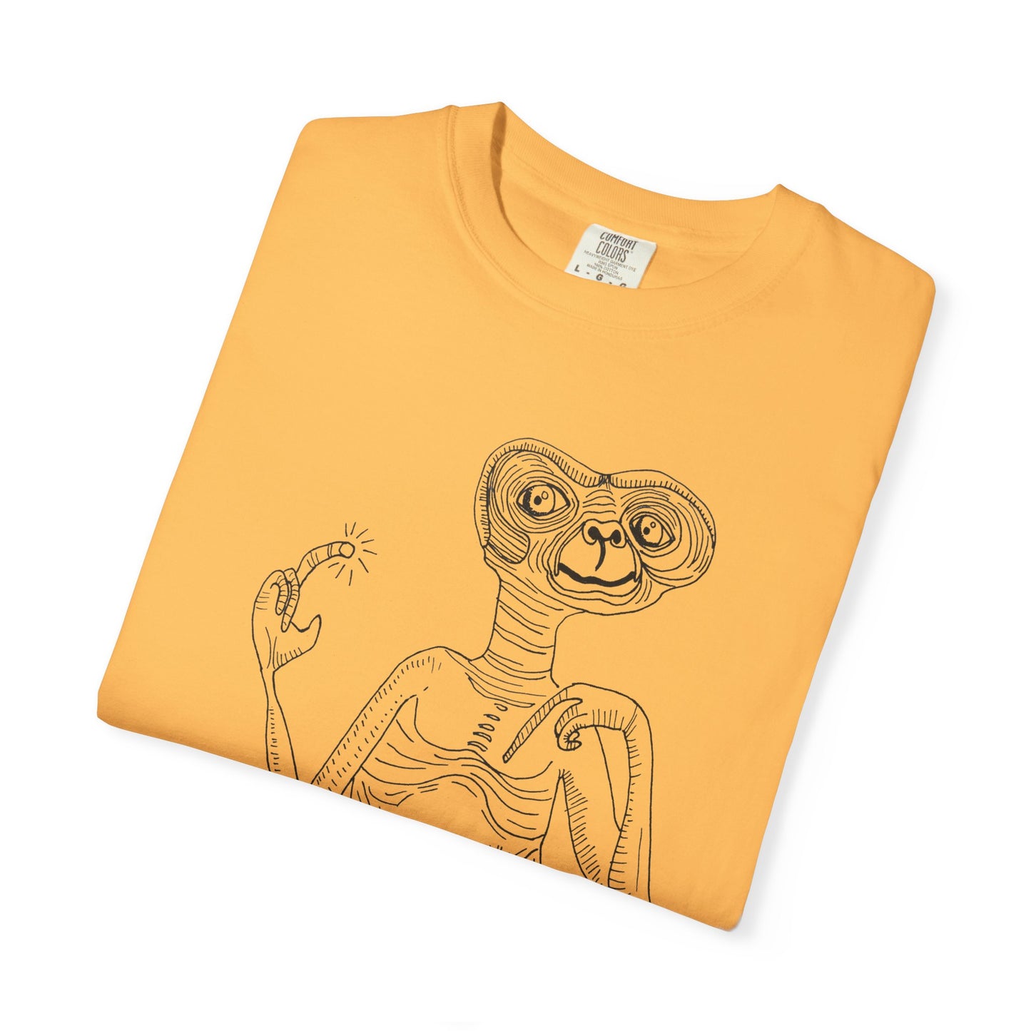 original drawing E.T the extraterrestrial tshirt on comfort colors