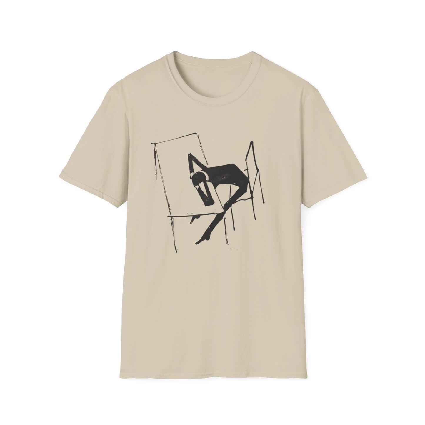 early 1900s sketch india ink on paper by franz kafka on a tshirt