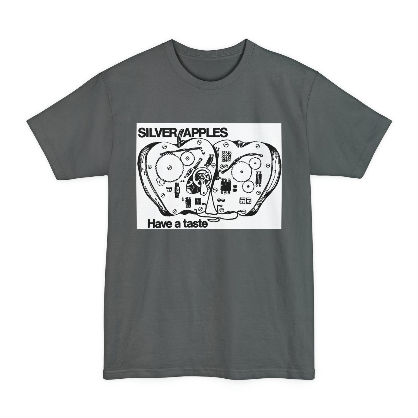 oversized silver apples 1968 have a taste unisex tall beefy tshirt