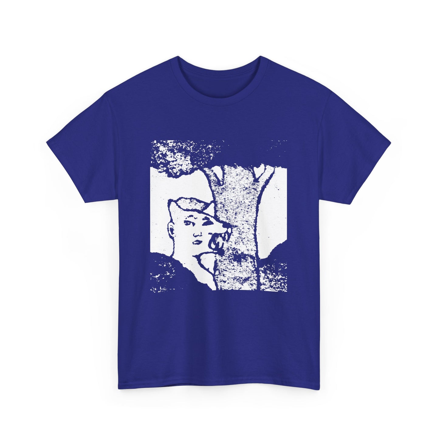 mid twentieth century the boy and the dog illusion artwork reproduction tshirt