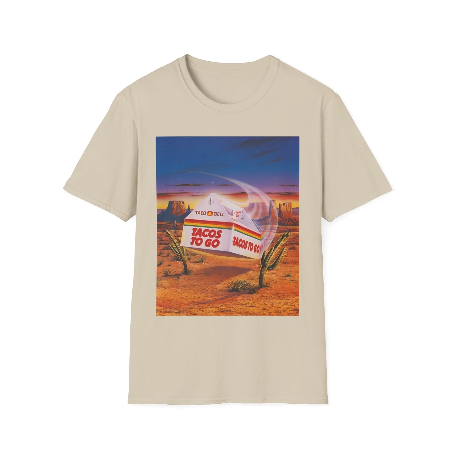 1980s retro taco bell advertisement tshirt