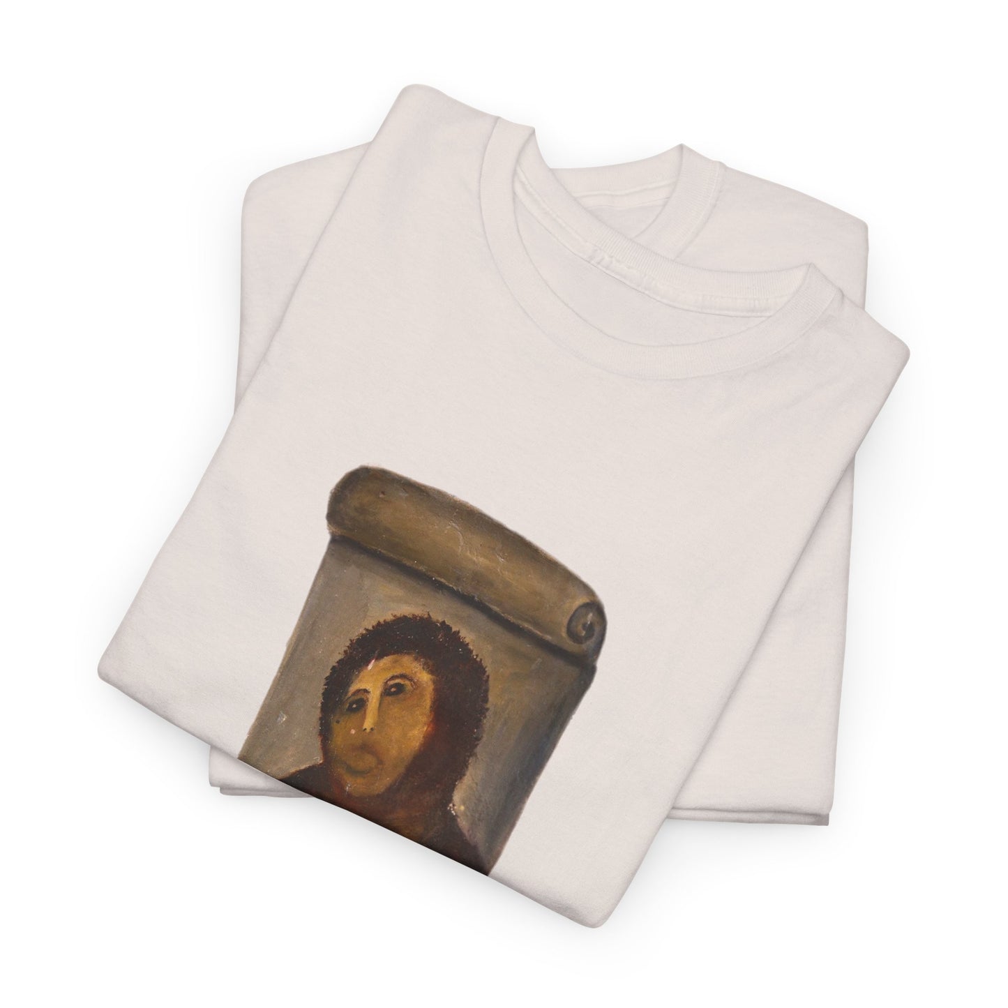 ecce homo botched restoration tshirt behold the monkey tshirt