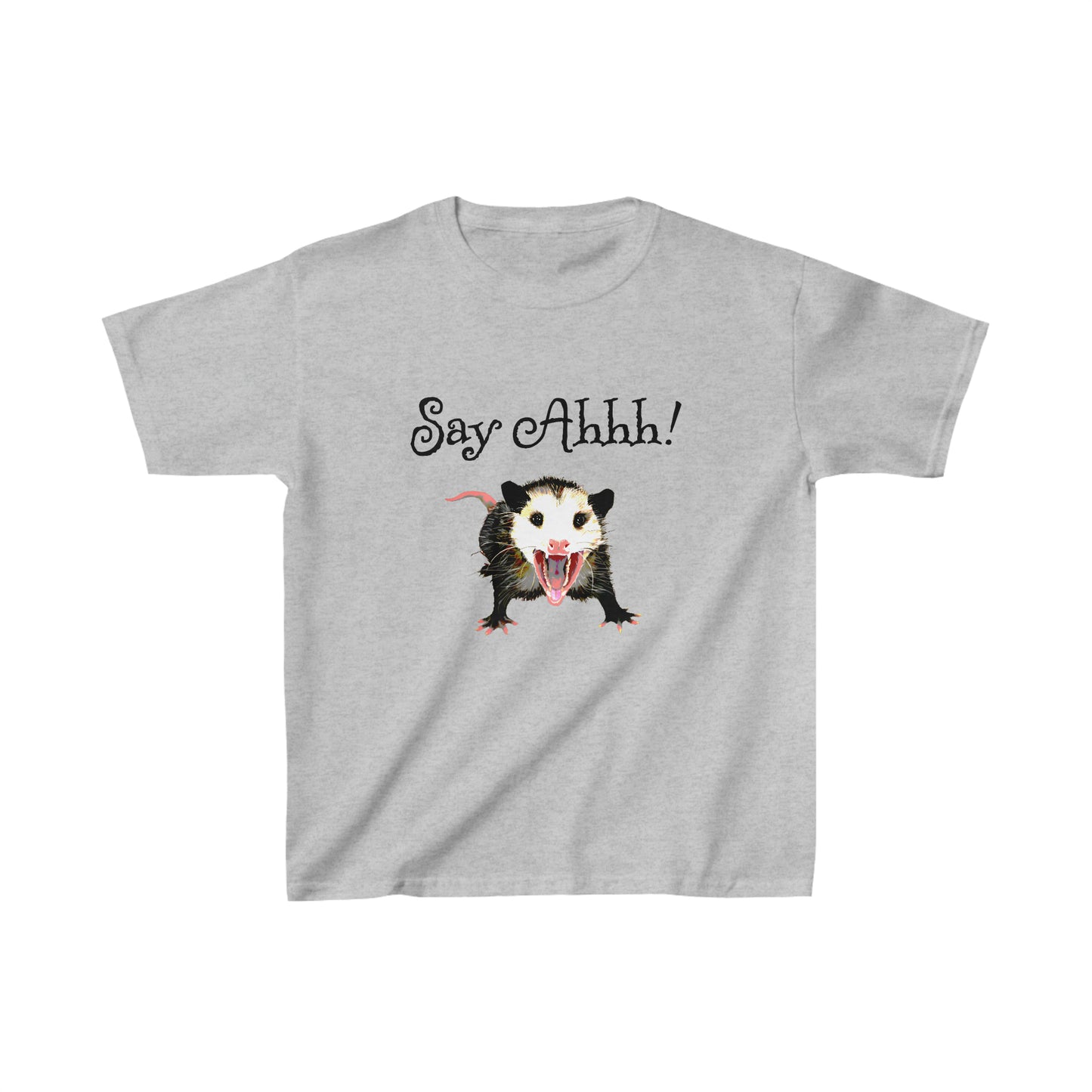 opossum (possum) say ahhh! funny kids YOUTH SIZE tee