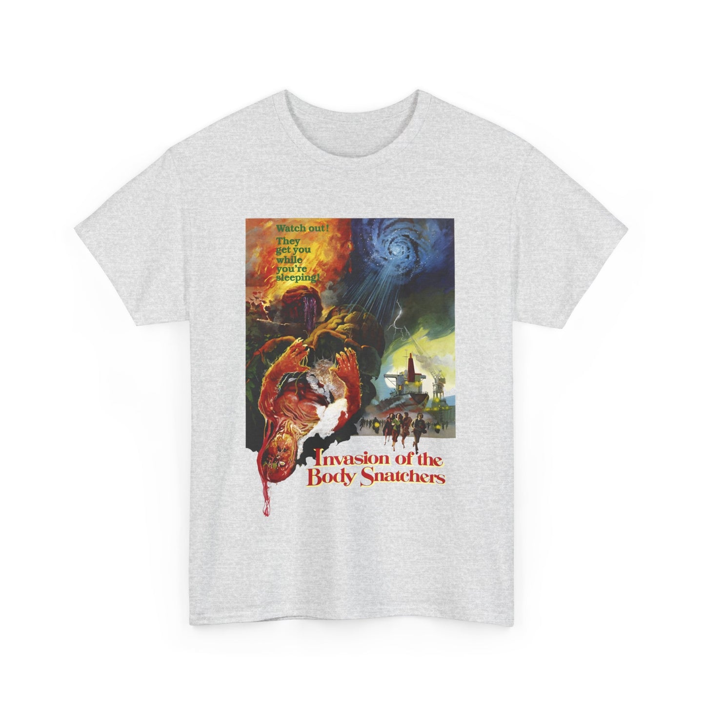 1978 invasion of the body snatchers movie poster tshirt