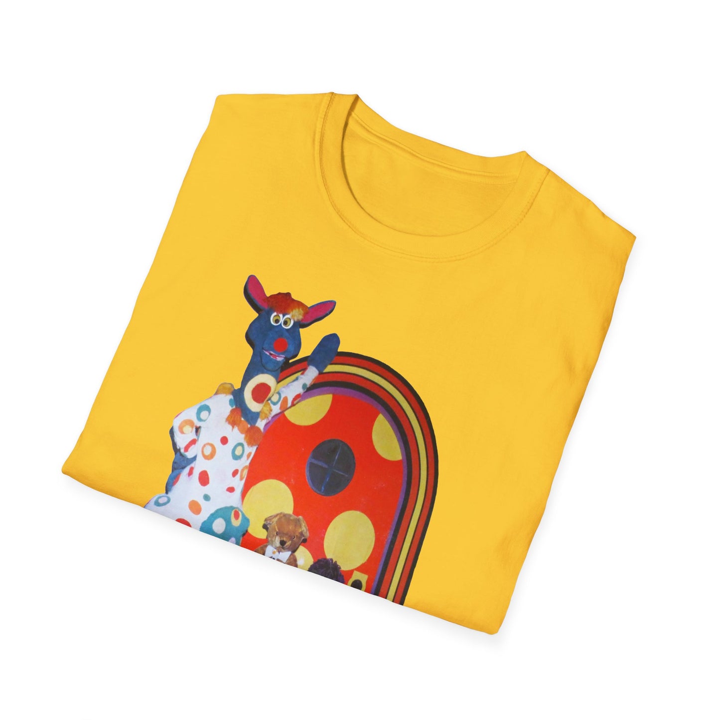 polka dot door 70's kids tv show tshirt