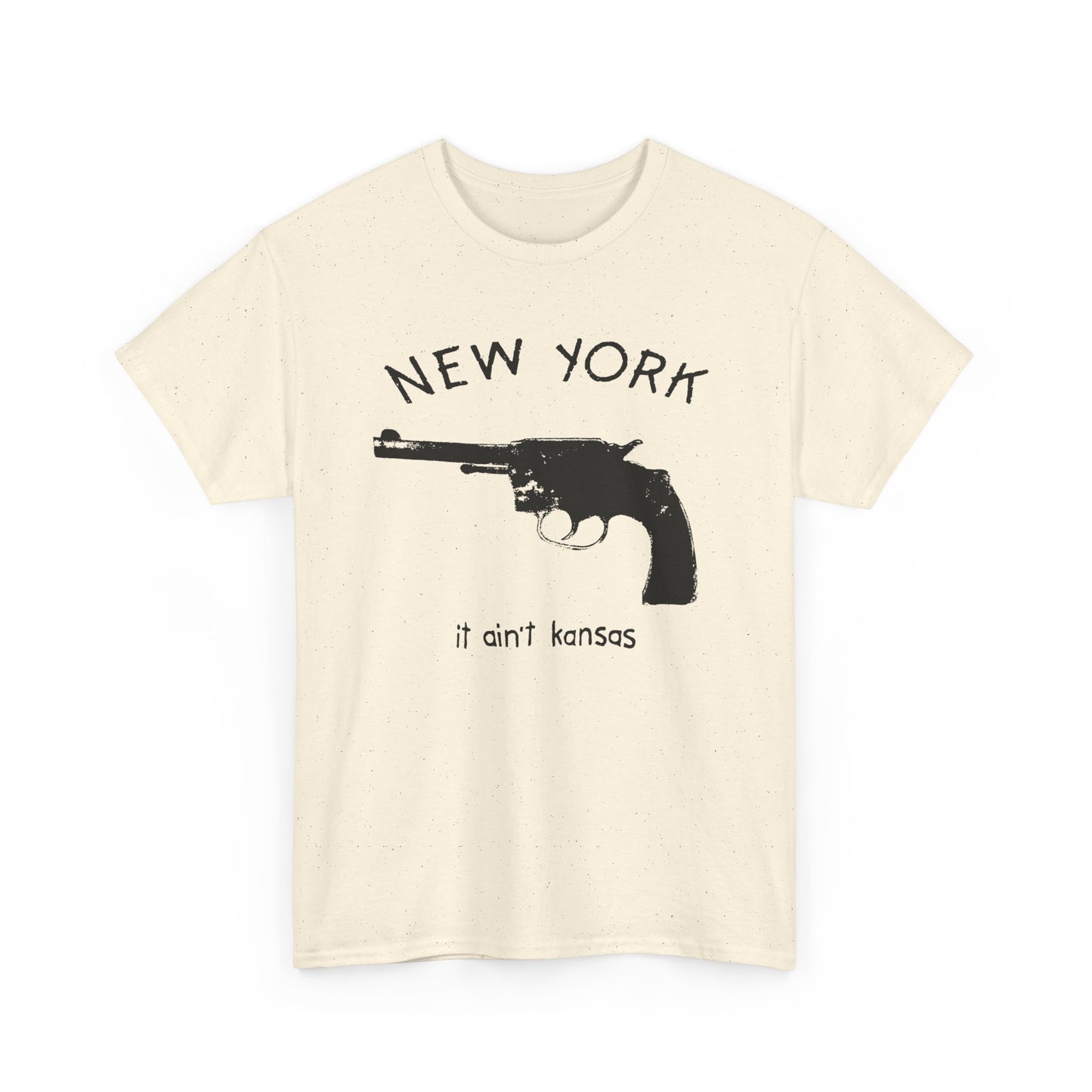 vintage 90s new york it ain't kansas with pistol reproduction tshirt