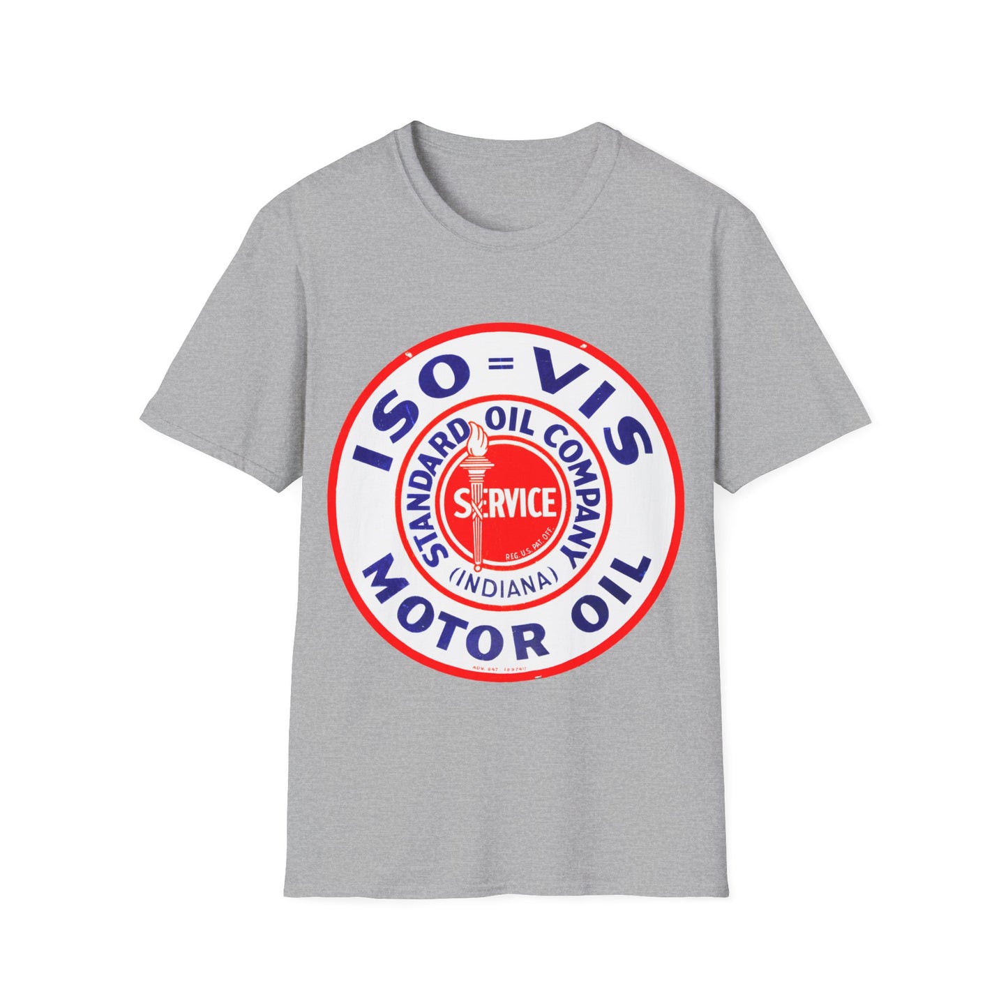 standard oil company motor oil logo tshirt