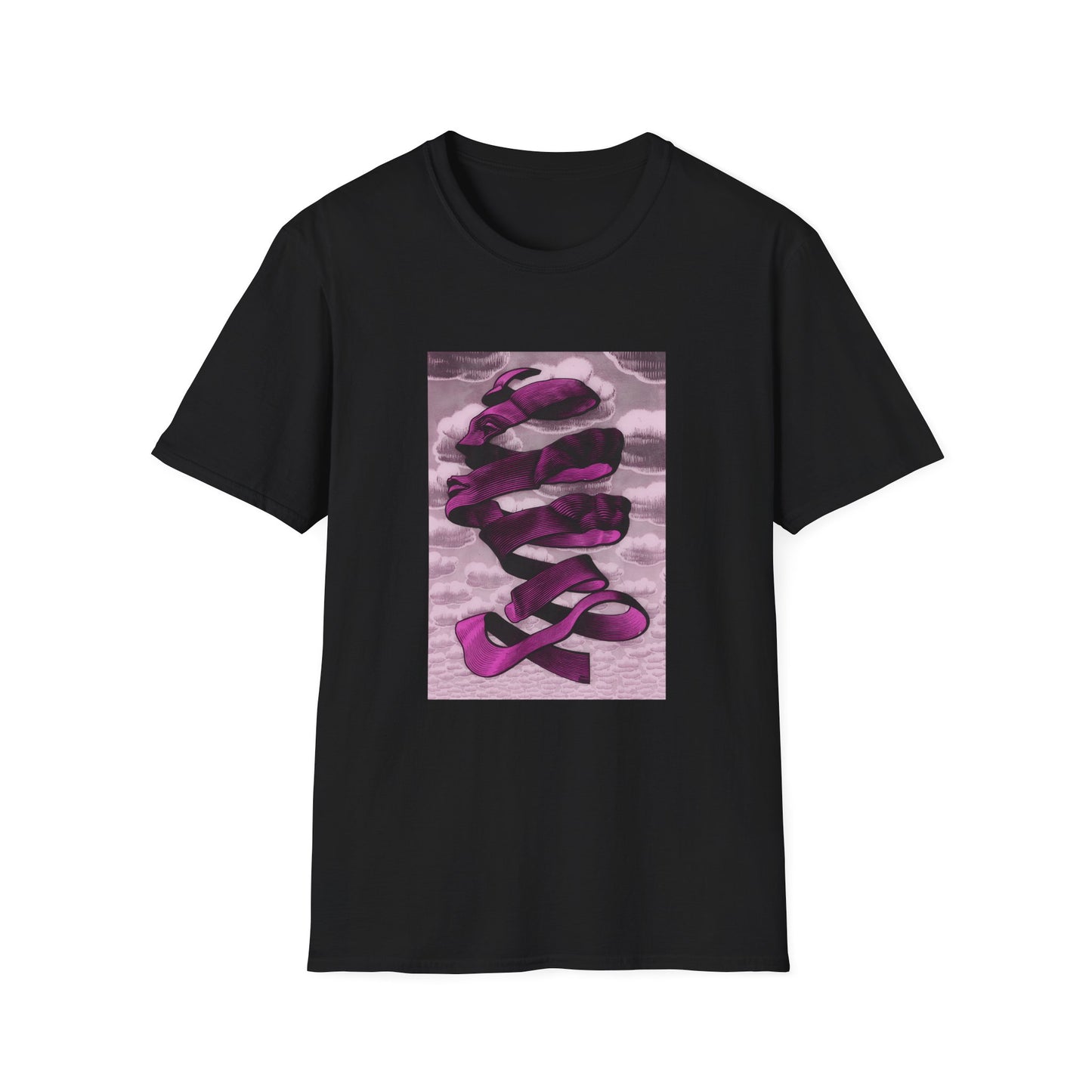1955 m.c escher rind in pink tshirt