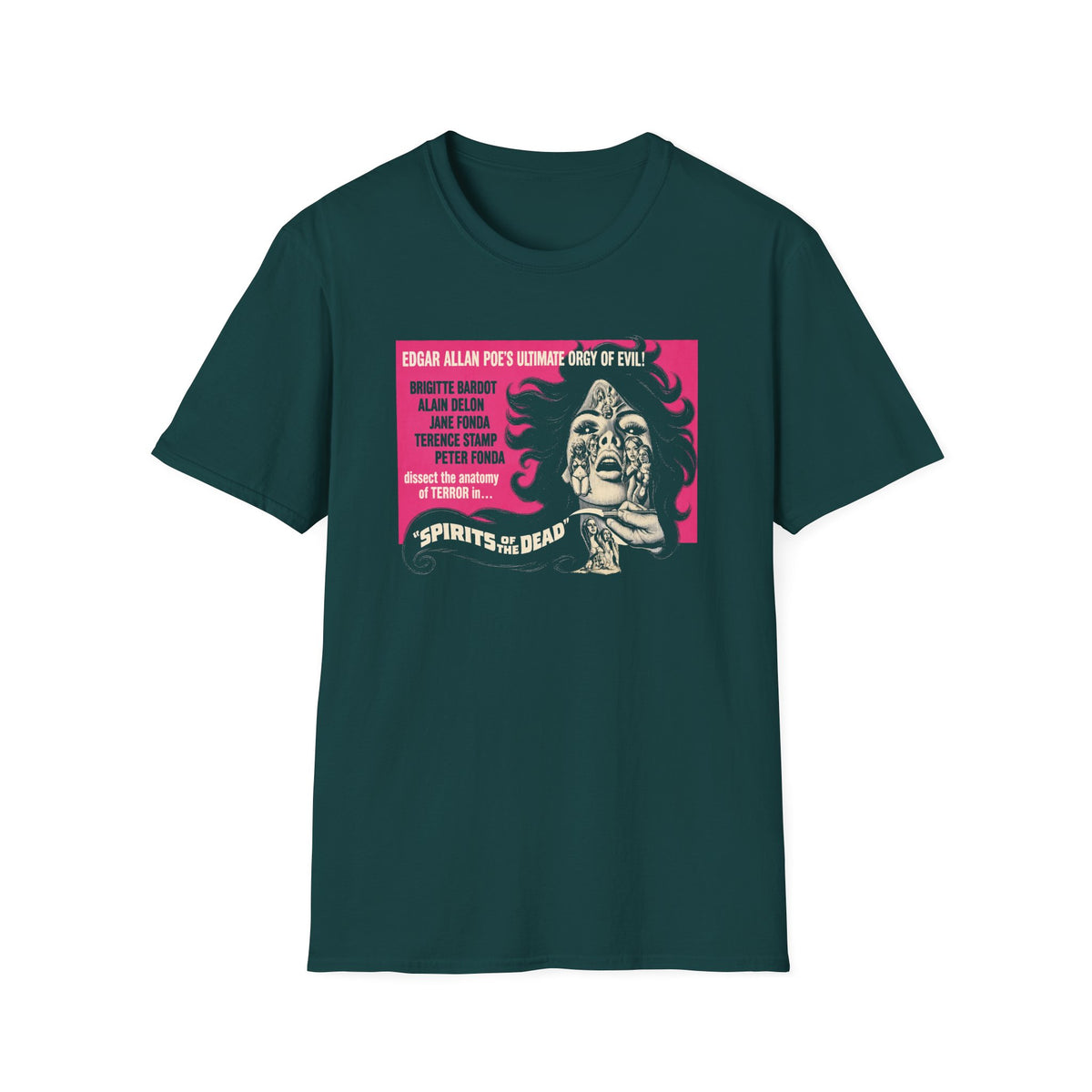 spirits of the dead 1968 horror trilogy movie poster tshirt