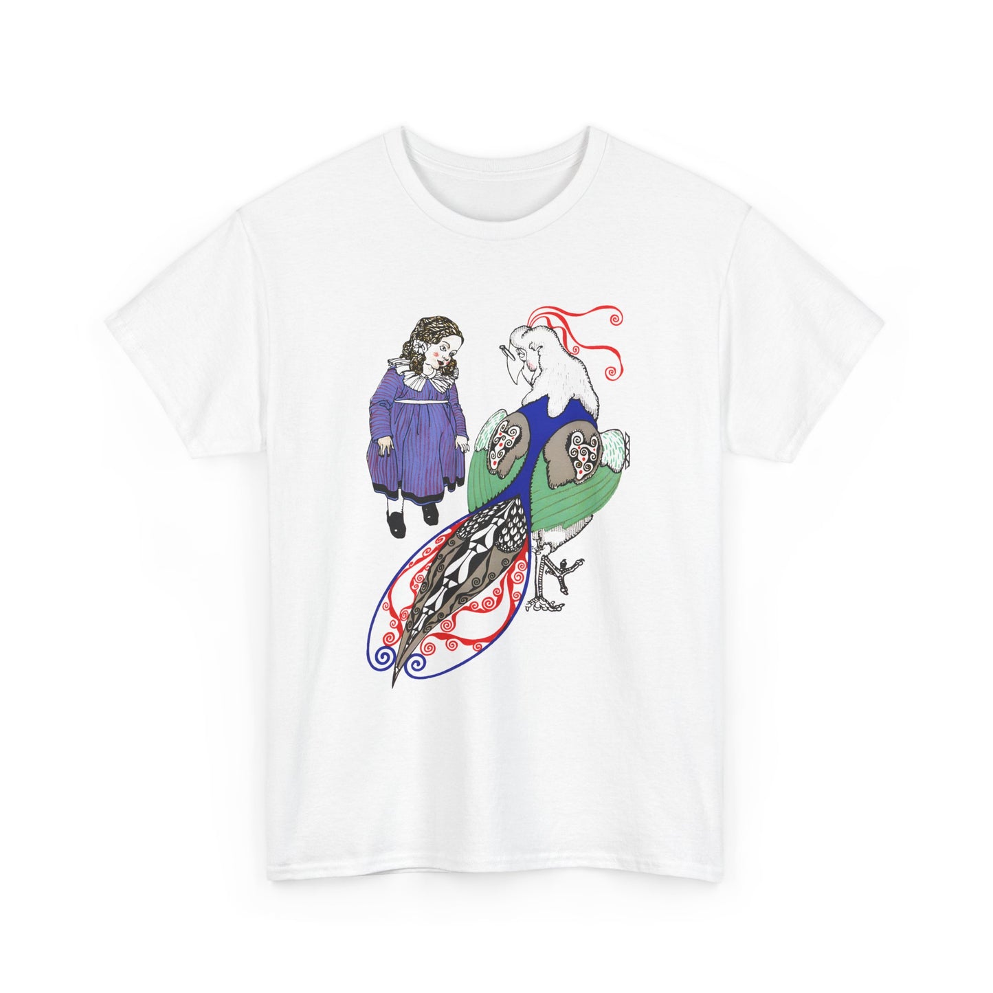 1911 josef von diveky tha magic bird (der wundervogel) color lithograph reproduction tshirt