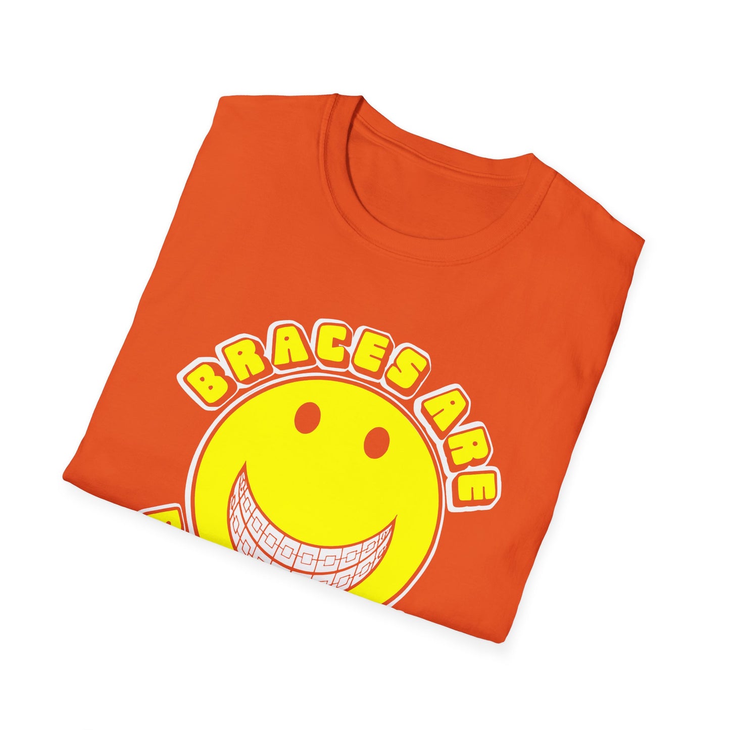braces are beautiful 1970s graphic tshirt