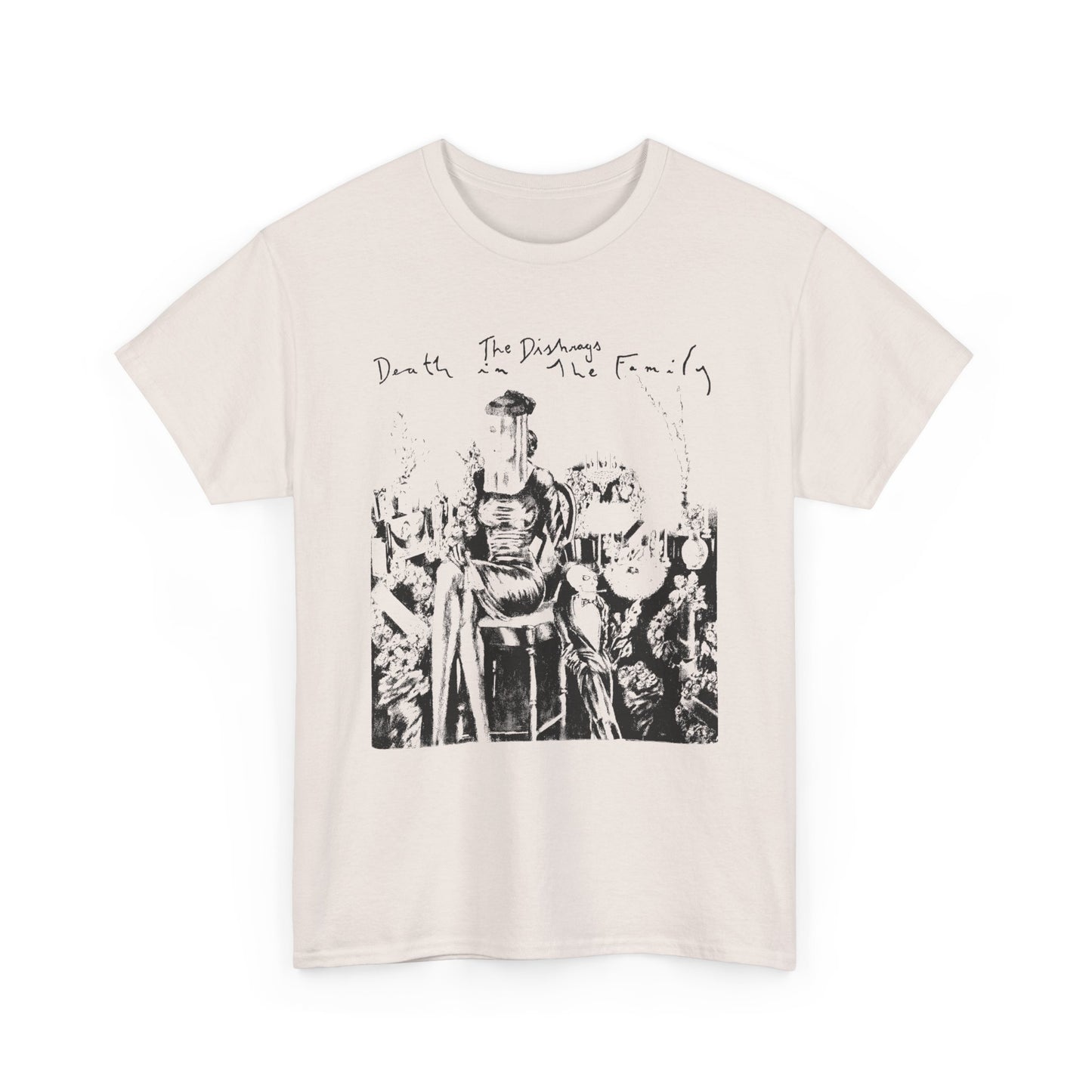 1980 album death in the family by the dishrags punk band stretched graphic tshirt