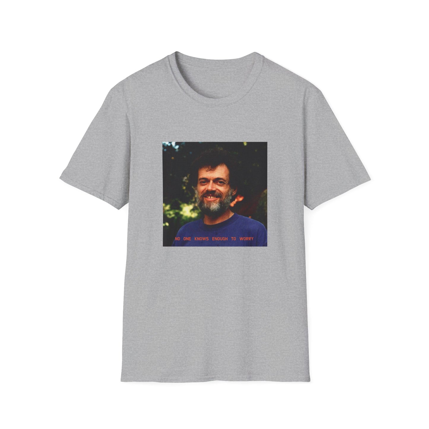 terence mckenna no one knows enough to worry tshirt