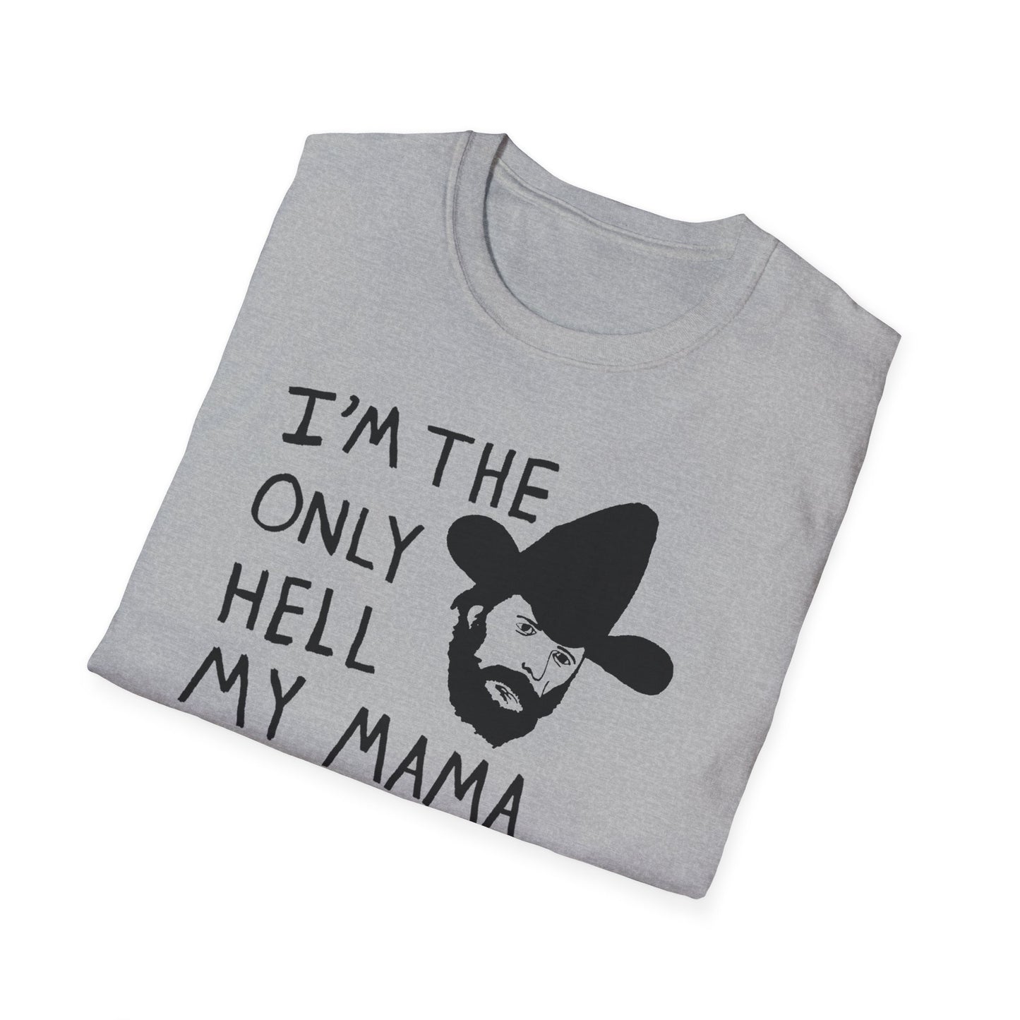 johnny paycheck 1970's country outlaw legend i'm the only hell my mama ever raised original drawing tshirt