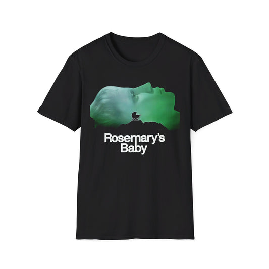 1968 roman polanski's rosemary's baby movie poster tshirt