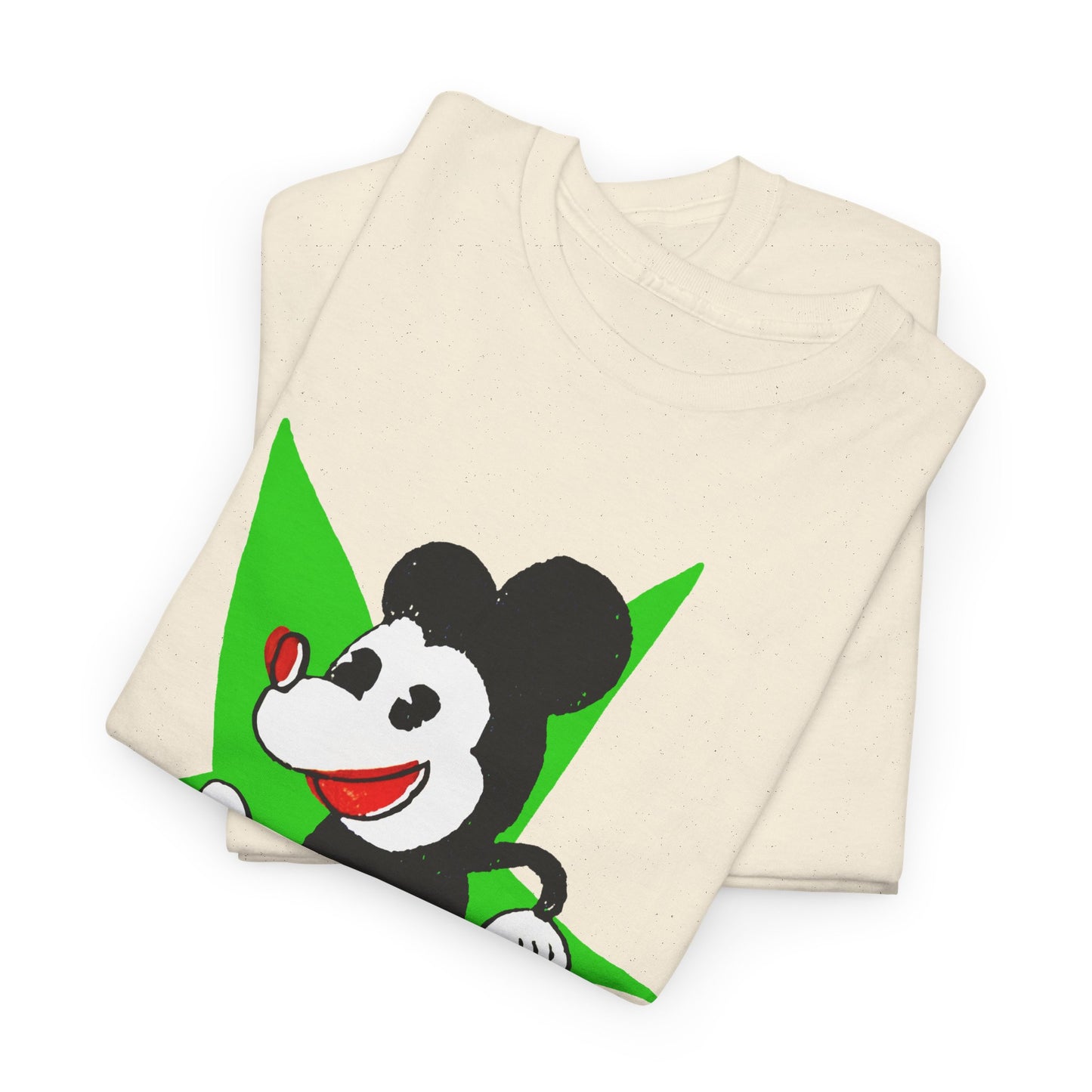 vintage japanese mickey with weird green star fan art tshirt