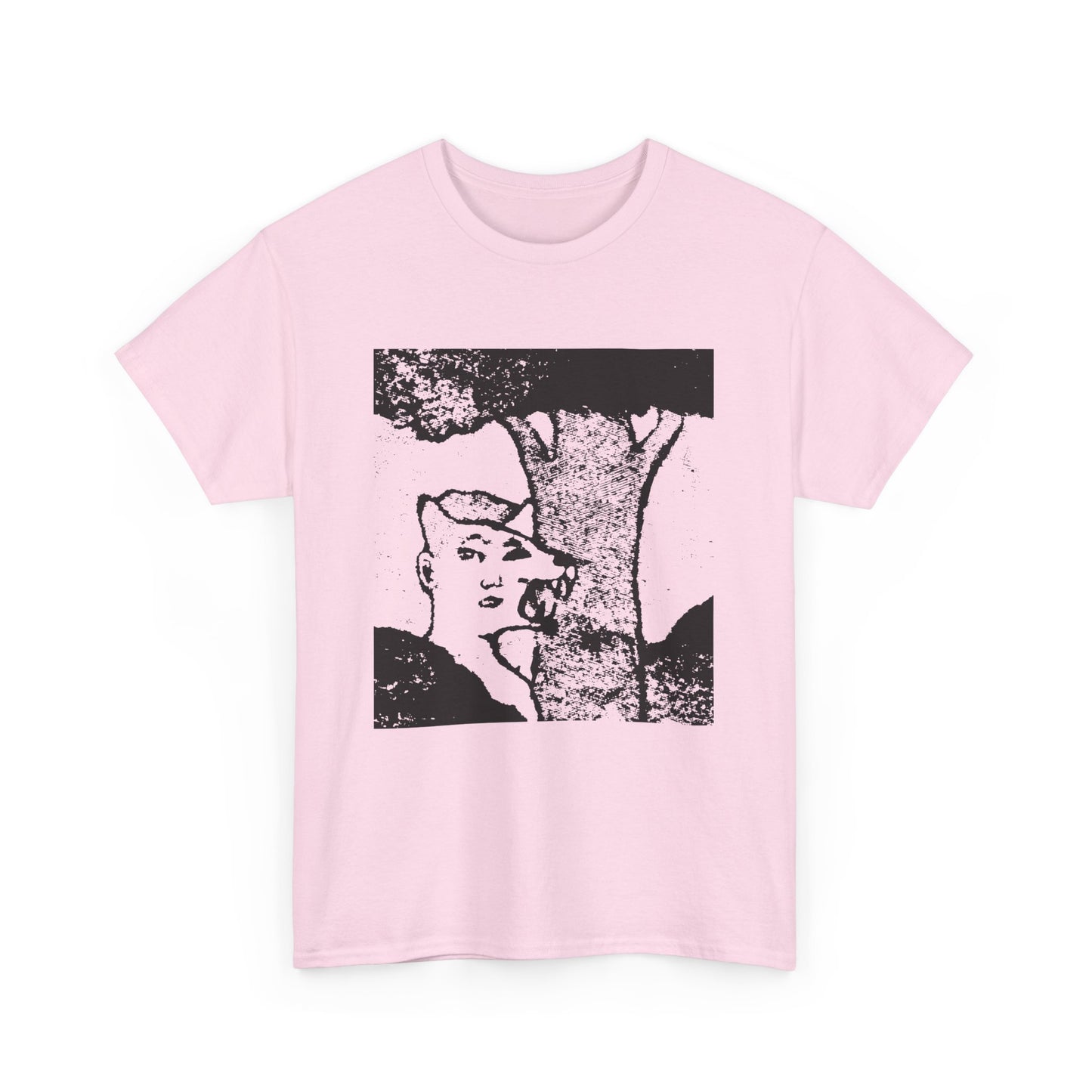 mid twentieth century the boy and the dog illusion artwork reproduction tshirt