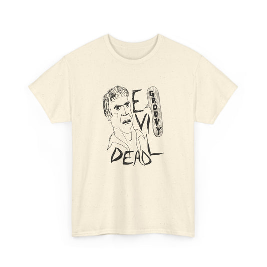 original drawing sketch ash evil dead groovy tshirt