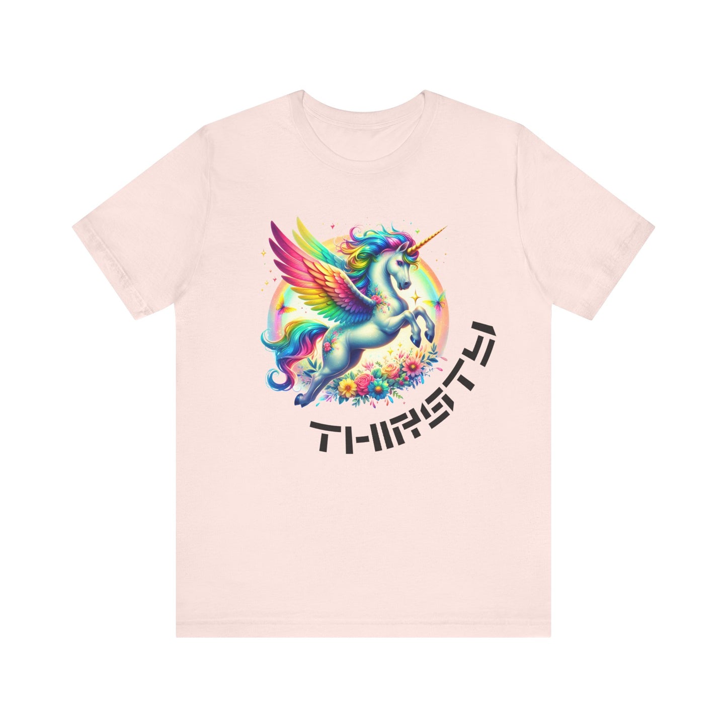 thirsty unicorn tshirt (technically alicorn)