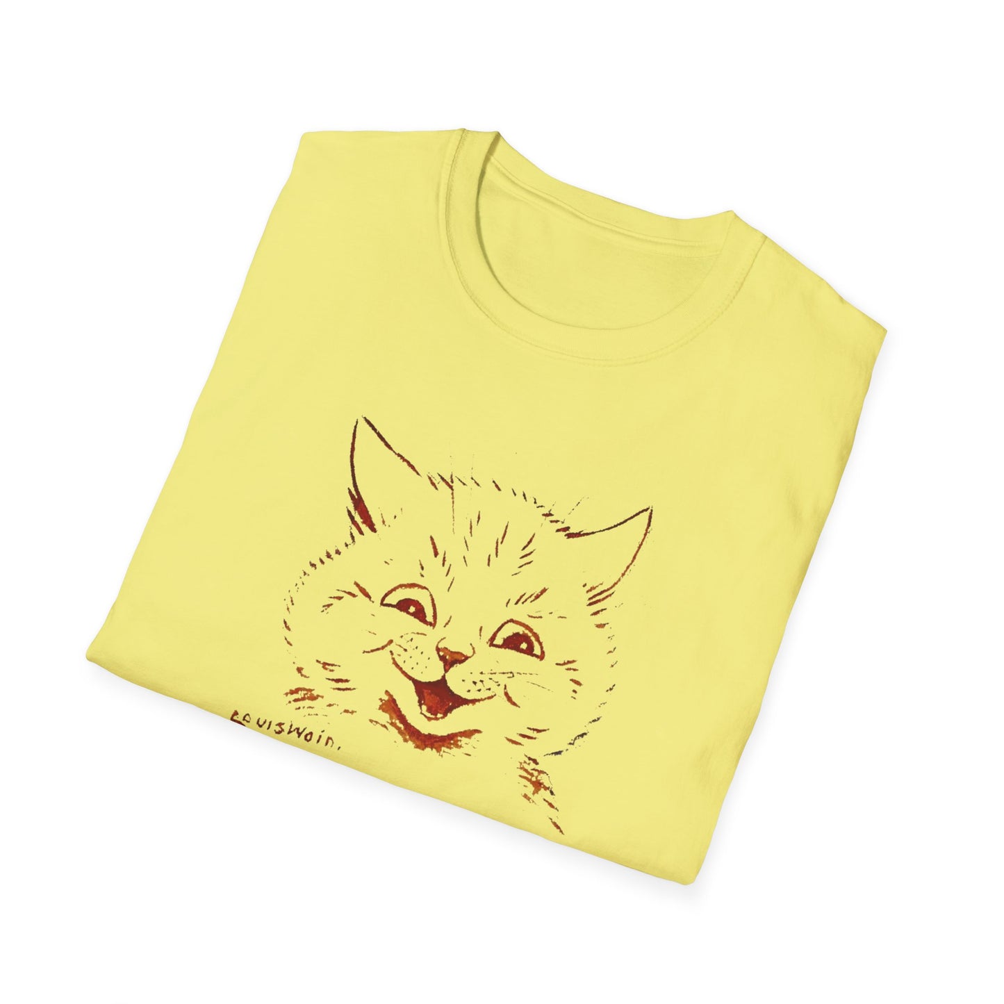 1924 louis wain cat painting i am happy because everyone loves me tshirt